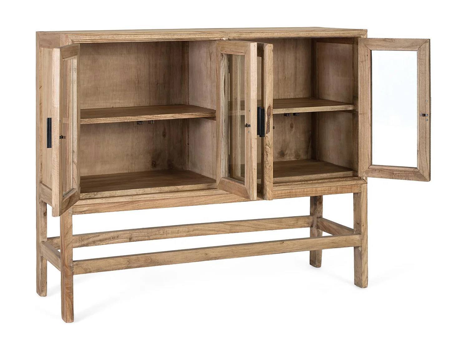 Vitrine Virelle en bois de mindi, 100 cm x 120 cm x 40 cm