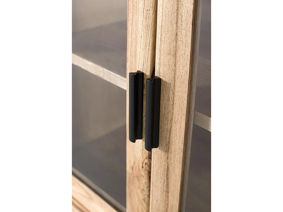 Vitrine Virelle en bois de mindi, 100 cm x 120 cm x 40 cm
