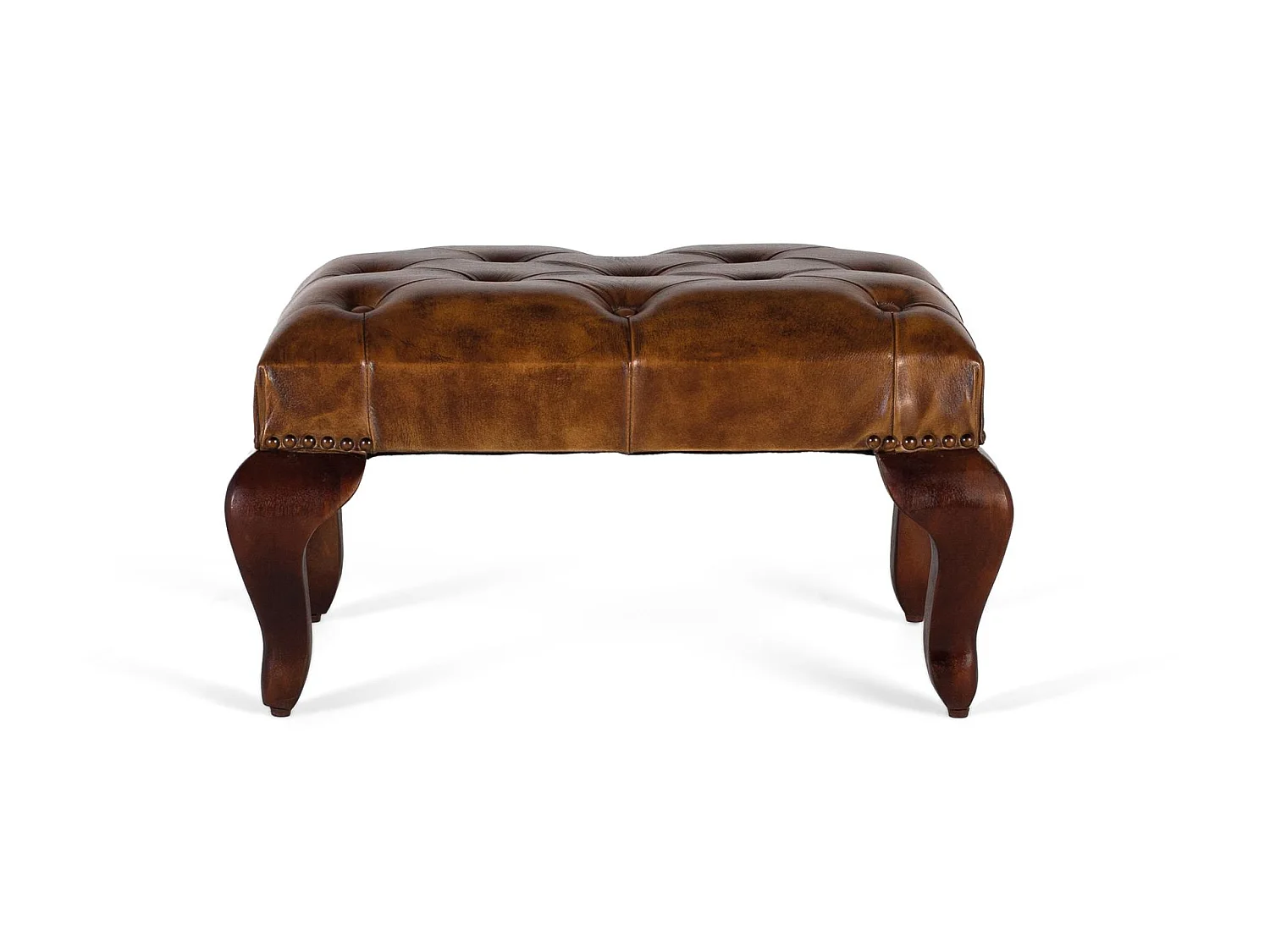 Banc en bois d'acacia 61 cm, style vintage - 34 x 61 x 43