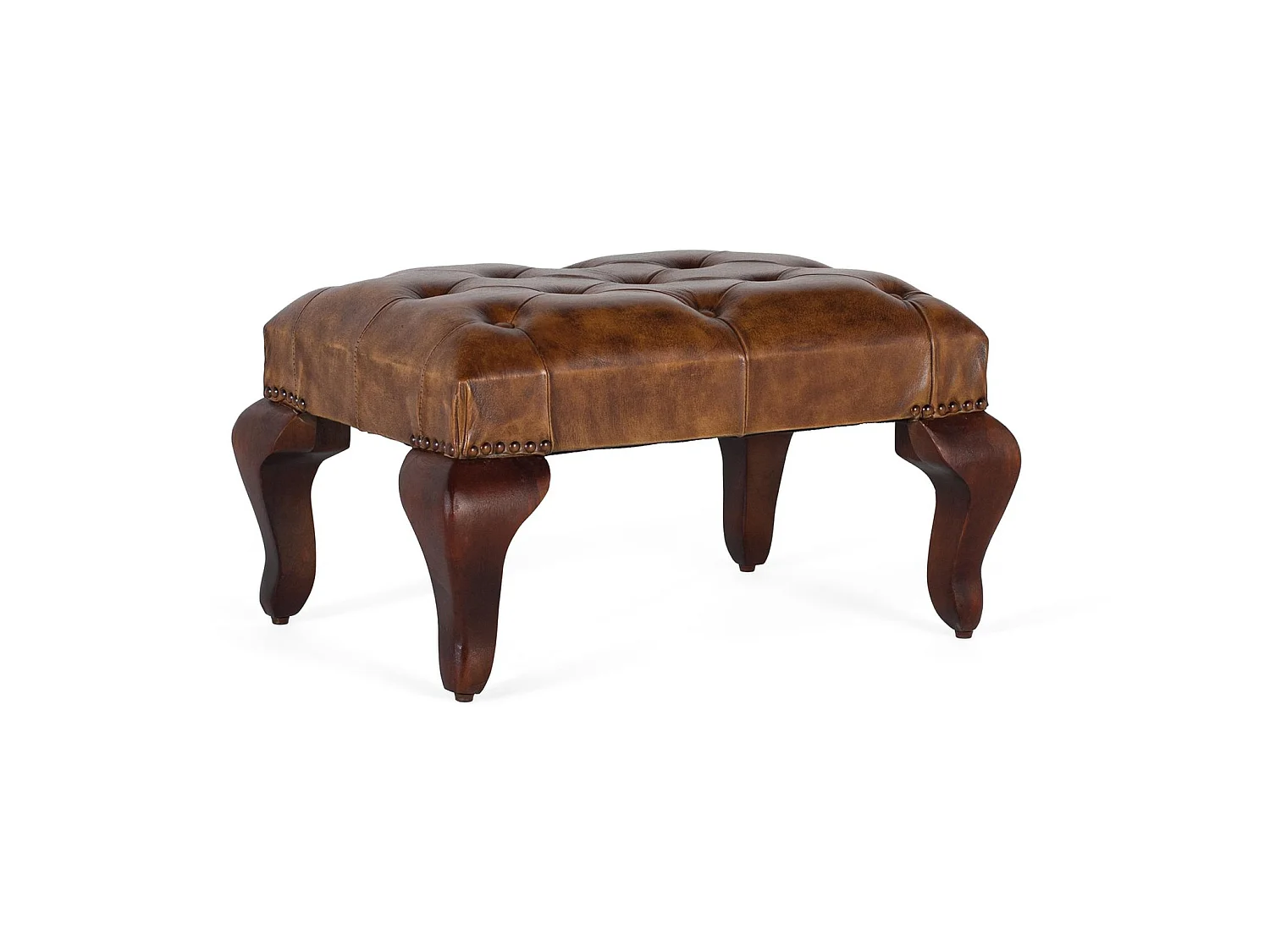 Banc en bois d'acacia 61 cm, style vintage - 34 x 61 x 43