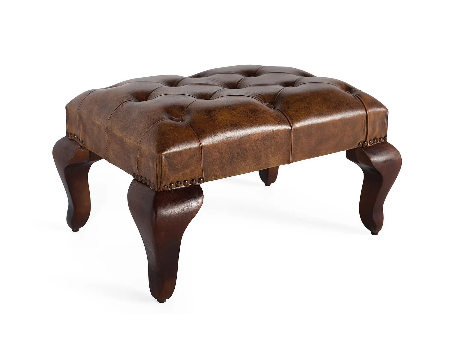 Banc en bois d'acacia 61 cm, style vintage - 34 x 61 x 43