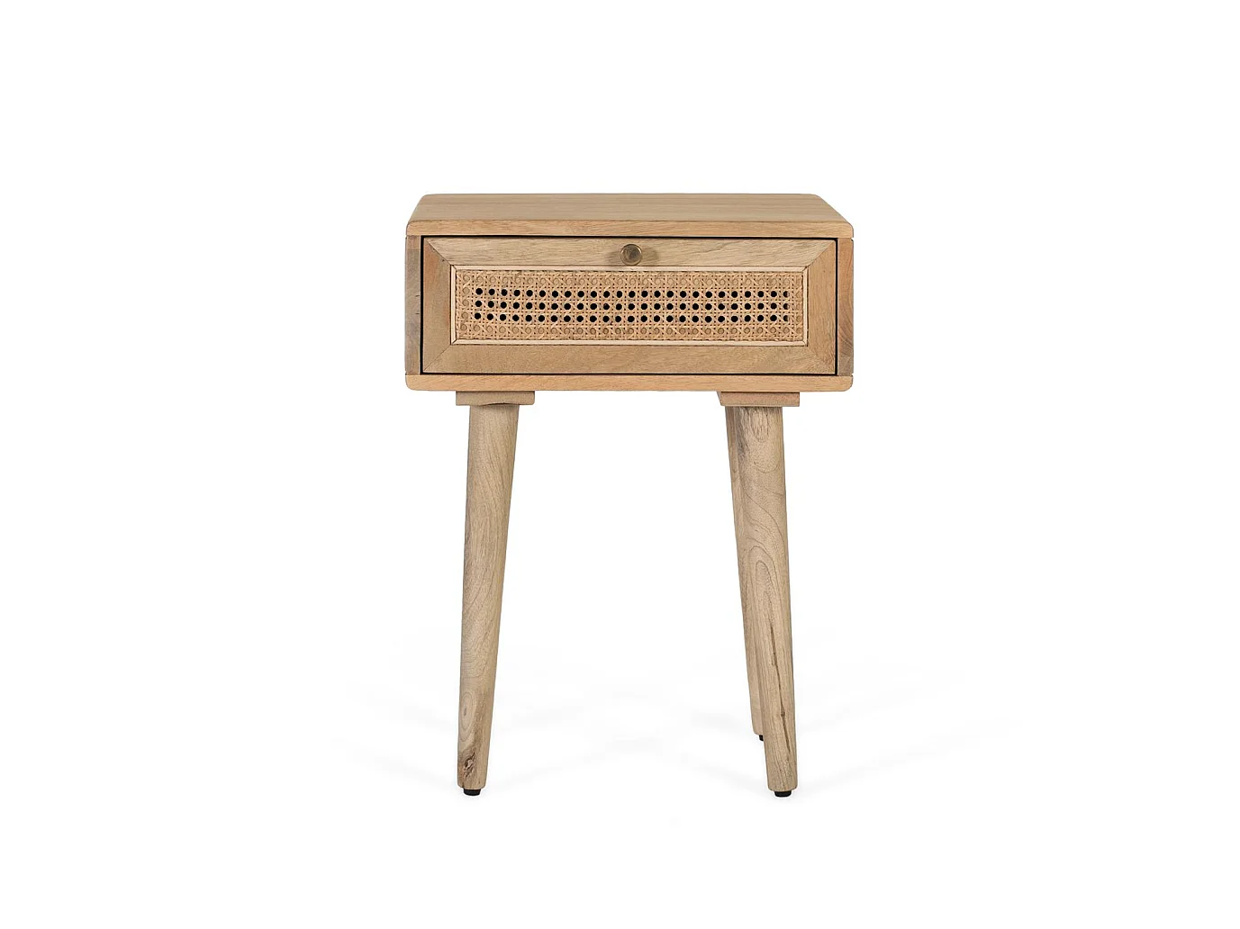 Tables de chevet en bois de manguier 45 cm, style rétro vintage - 61 x 45 x 40 cm