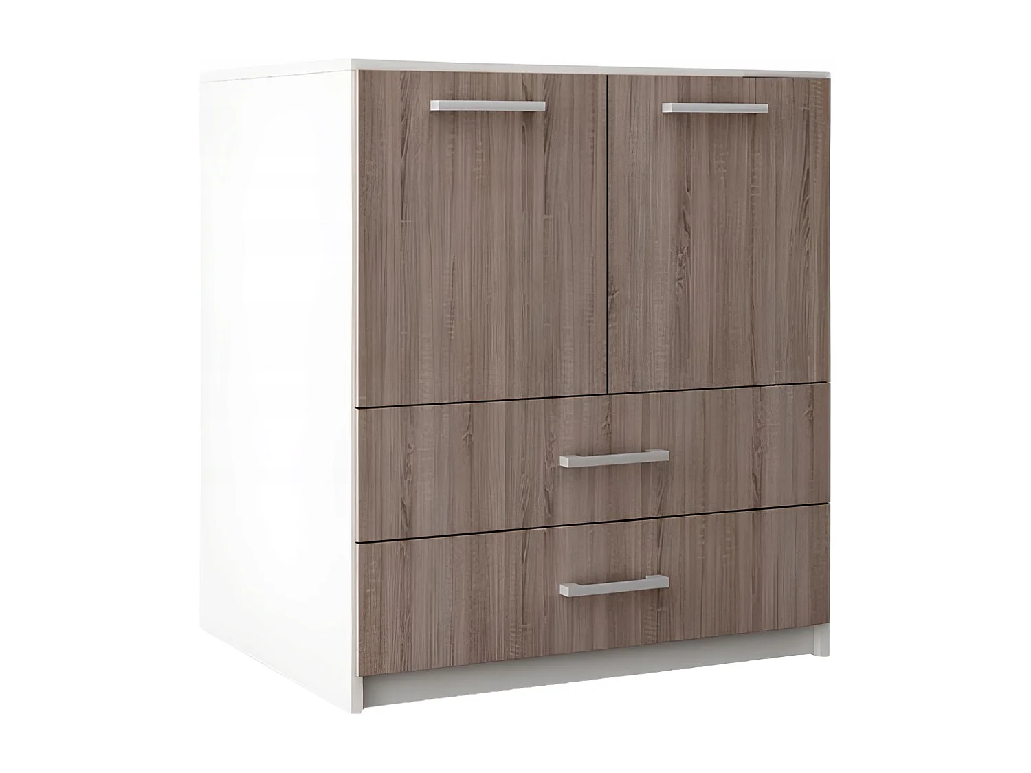 Komoda Z Szufladami Amari Dąb Sonoma Tabac Szafka Drzwi 95 x 80 x 45 cm