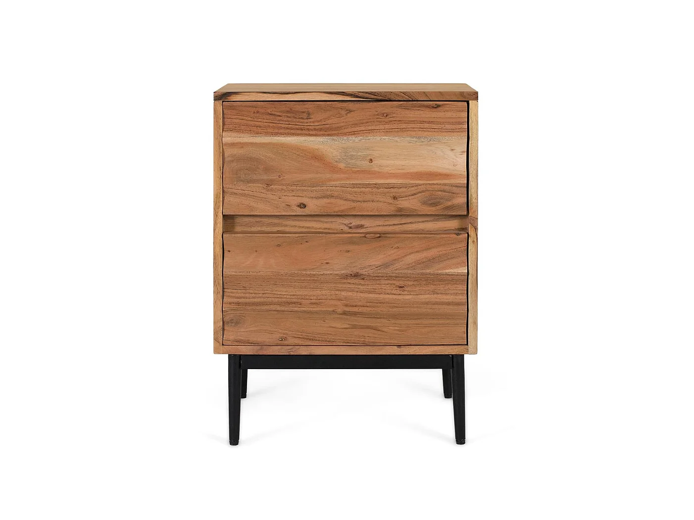 Nachttische aus Akazienholz, 45 cm, moderner Landhausstil - 61 x 45 x 36 cm