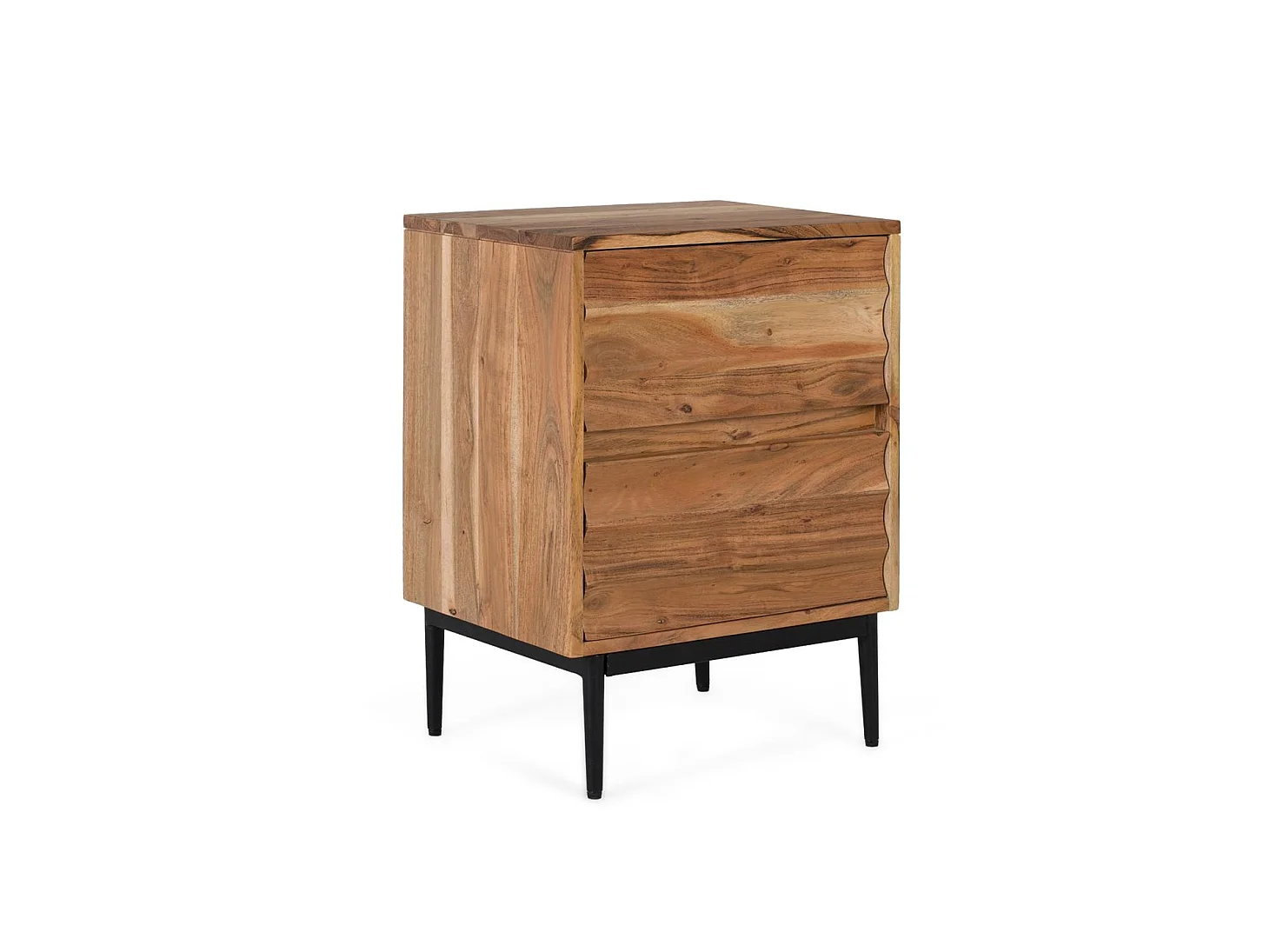 Nachttische aus Akazienholz, 45 cm, moderner Landhausstil - 61 x 45 x 36 cm