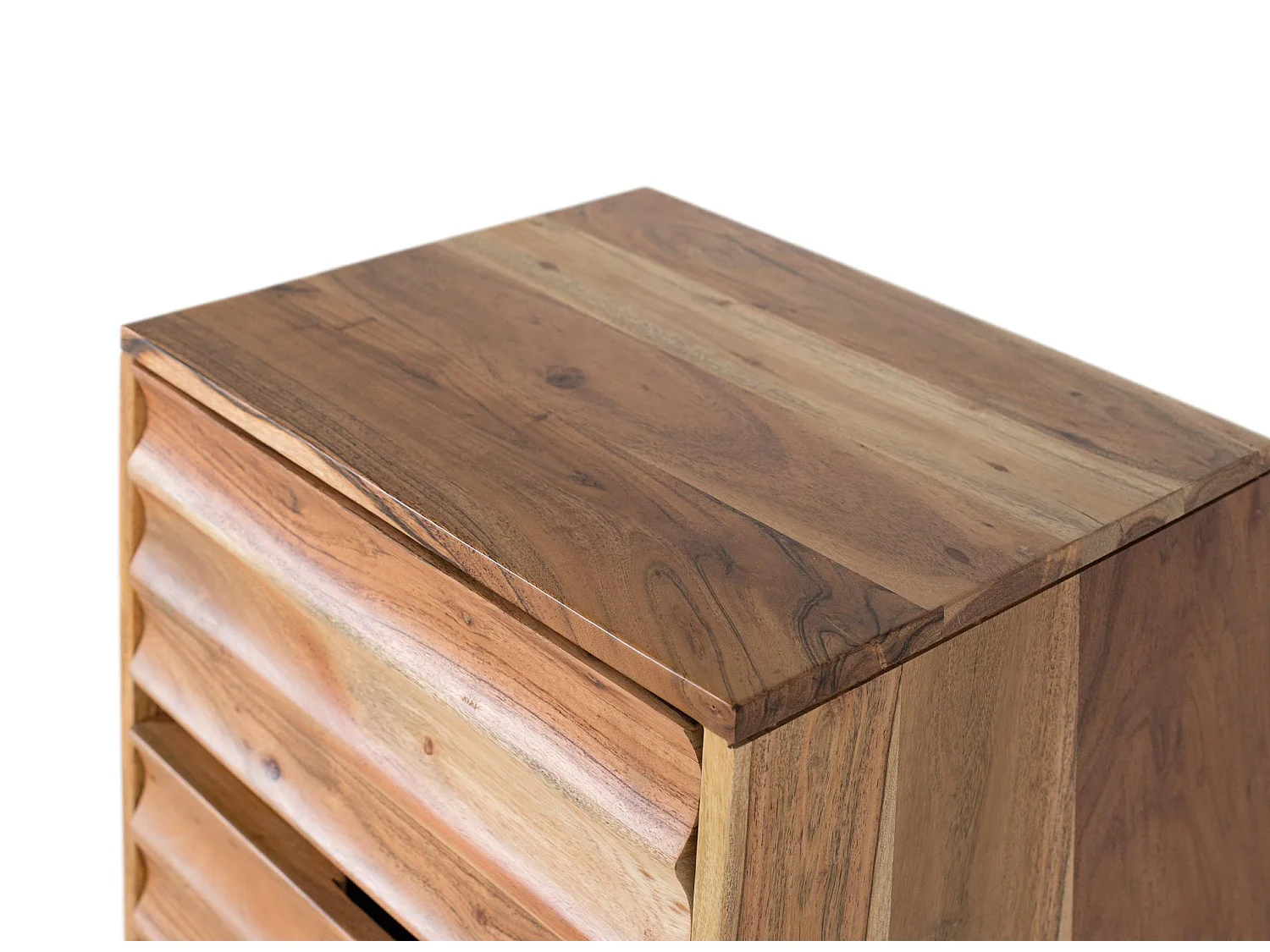 Nachttische aus Akazienholz, 45 cm, moderner Landhausstil - 61 x 45 x 36 cm