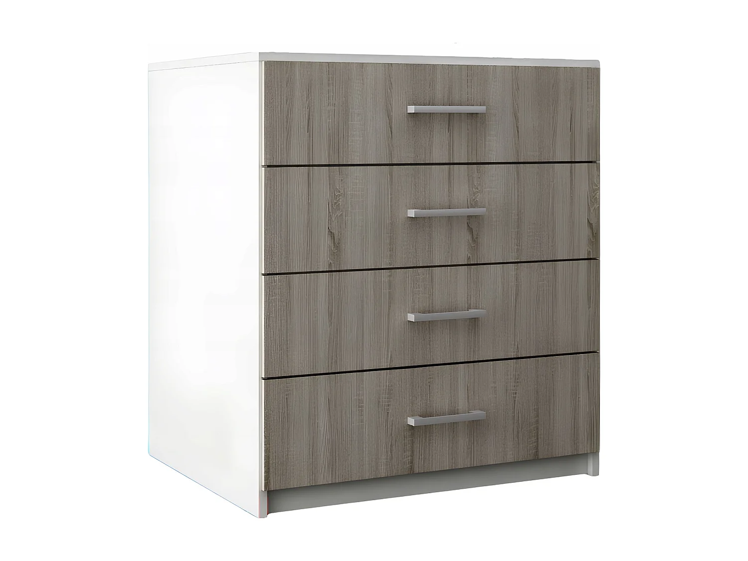 Komoda Z Szufladami Dąb Sonoma Szafka 4 Szuflady 95 x 80 x 45 cm MDF