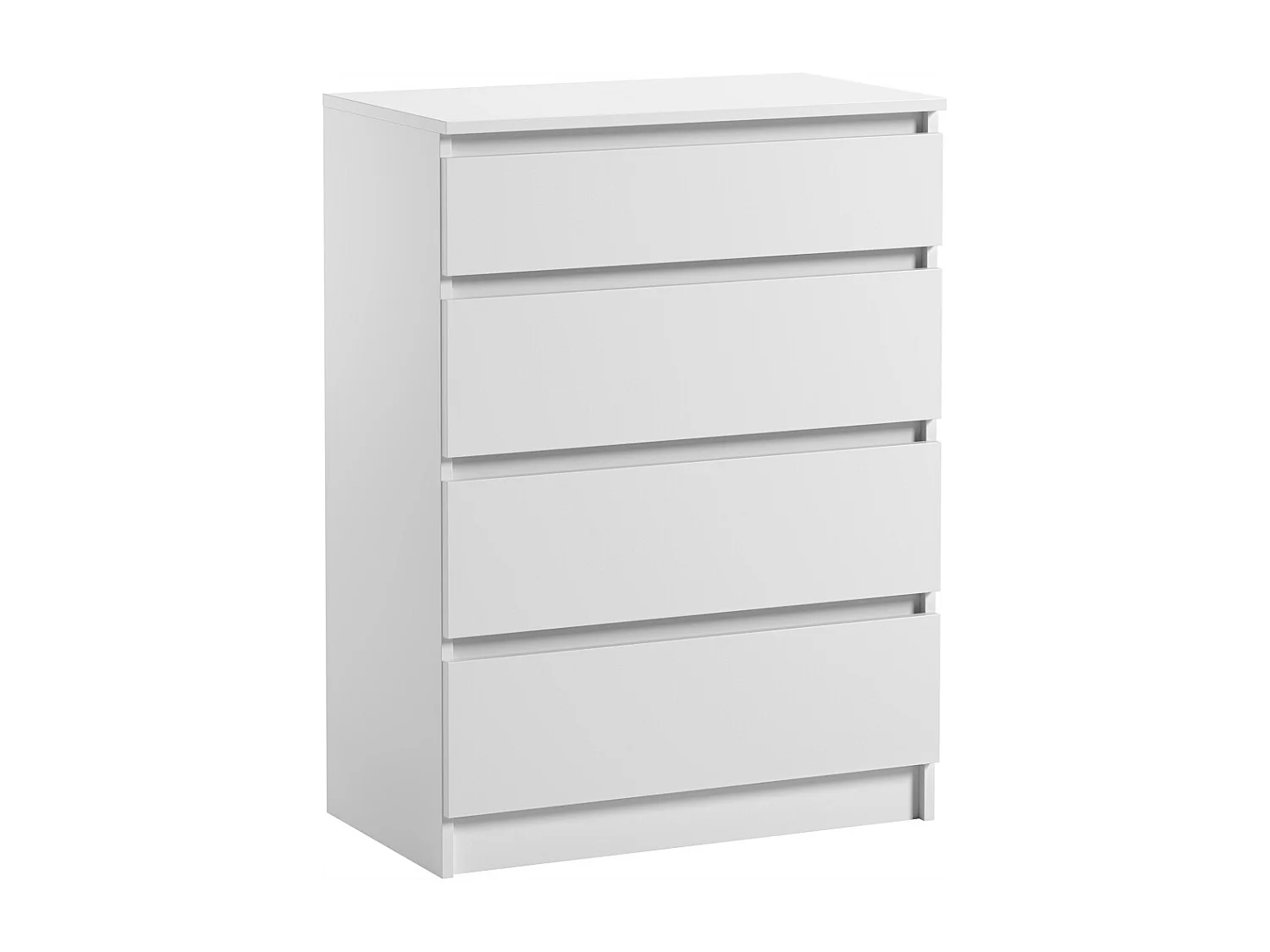 Szafka Komoda Pari 4 Biały Mat 4 Szuflady Do Salonu Sypialni 70 x 40 x 97