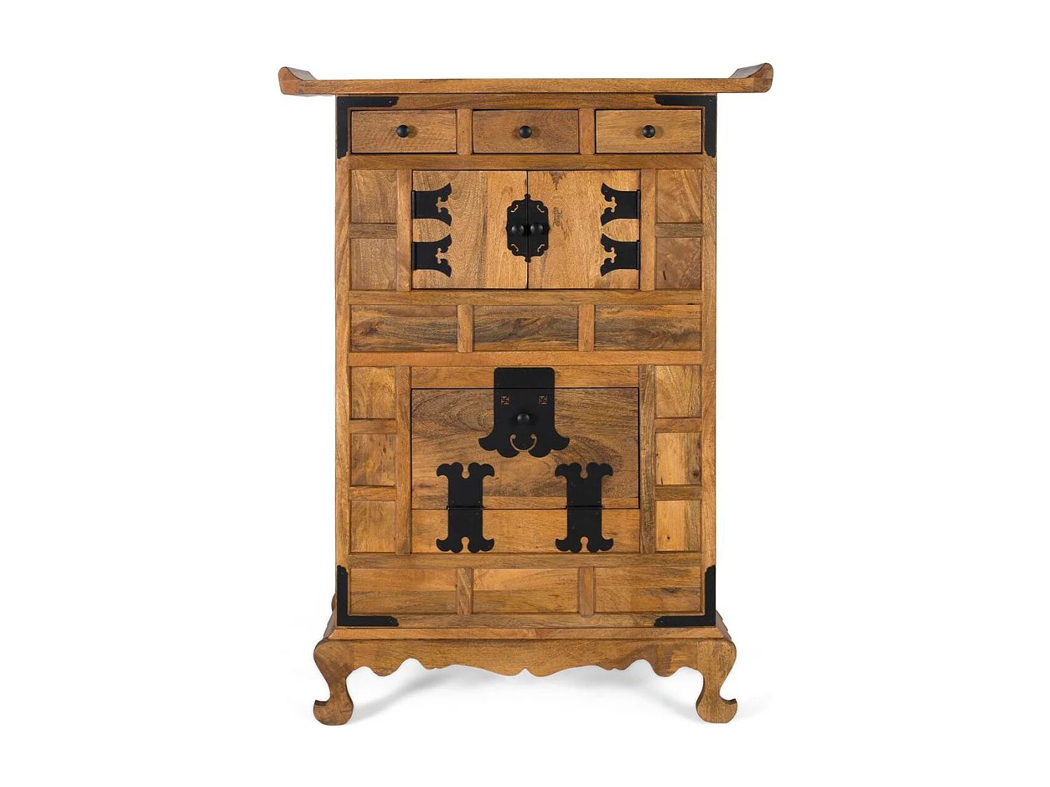 Buffet Corinth en bois de manguier 123 cm x 91 cm x 40 cm