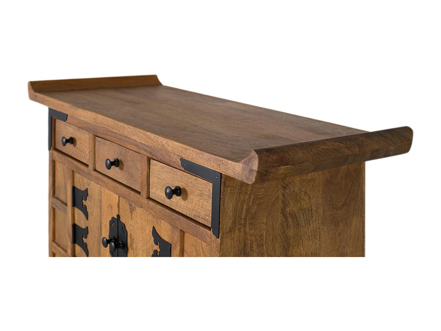 Buffet Corinth en bois de manguier 123 cm x 91 cm x 40 cm