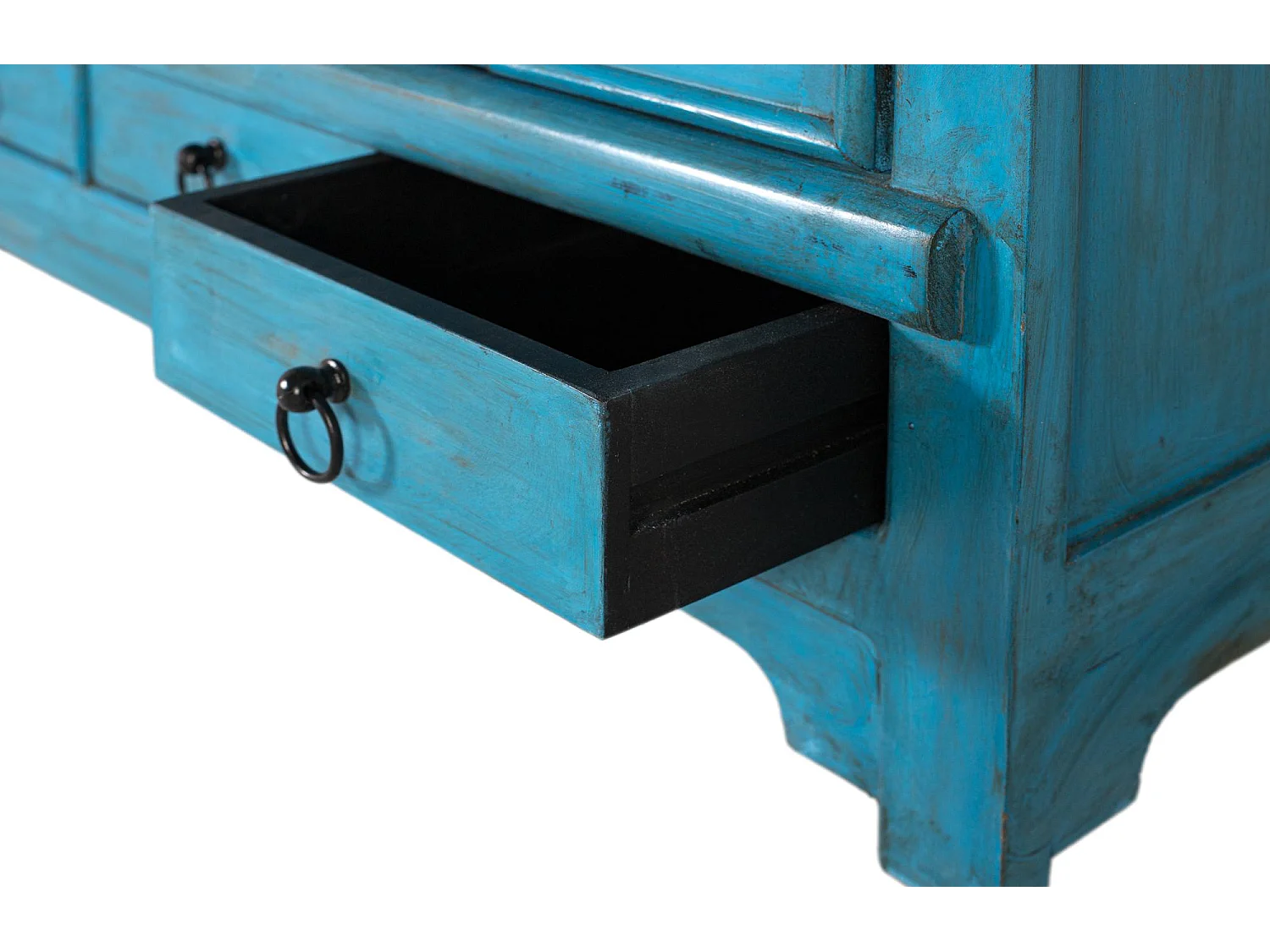 Buffet Viora en bois de manguier, 110 cm x 110 cm x 40 cm