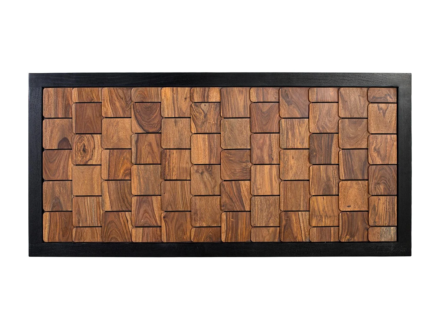 Tête de lit Udaipur en bois de manguier et palissandre, 80 cm x 170 cm x 3,5 cm