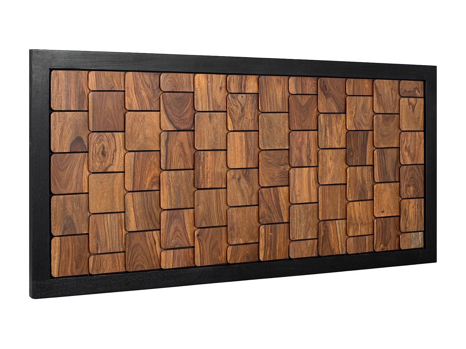 Tête de lit Udaipur en bois de manguier et palissandre, 80 cm x 170 cm x 3,5 cm