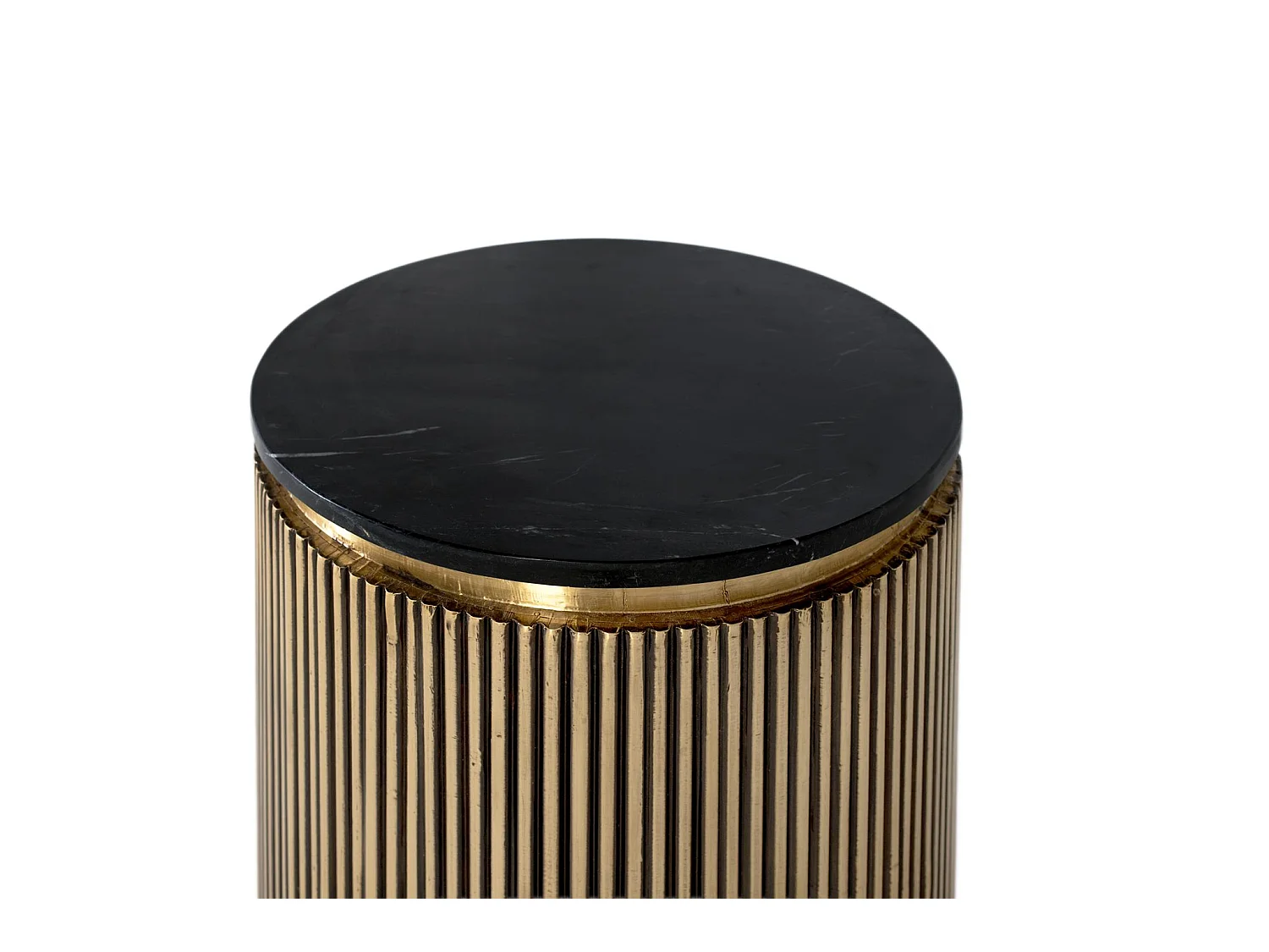Tables d'appoint en bois de manguier 50 cm, style classique moderne - 61 x 50 x 50 cm