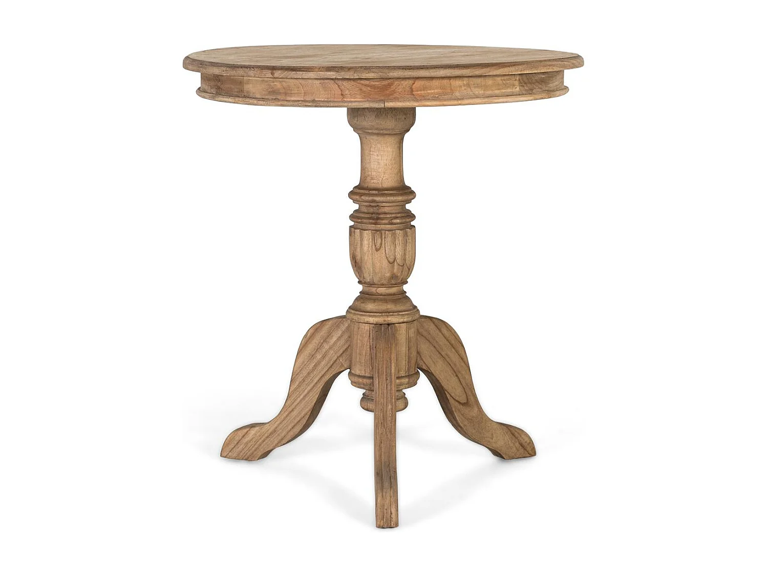 Table d'appoint Solstice en bois de mindi, 77 cm x 70 cm x 70 cm