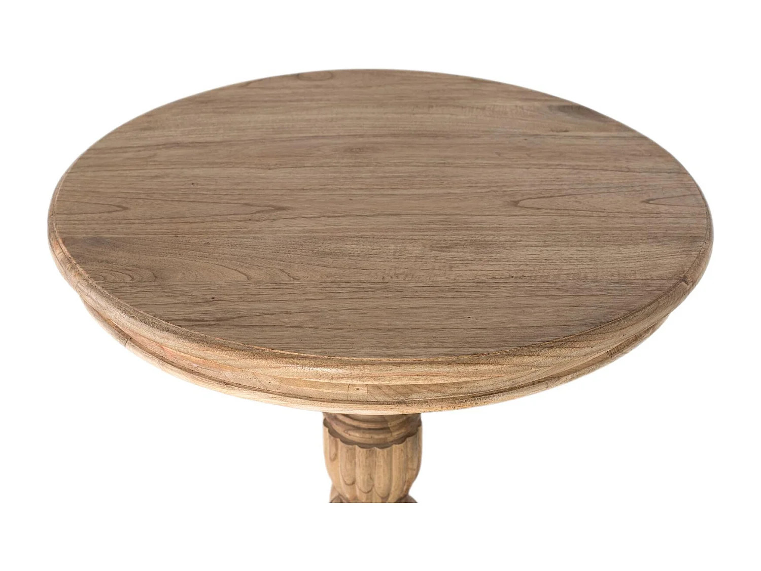 Table d'appoint Solstice en bois de mindi, 77 cm x 70 cm x 70 cm
