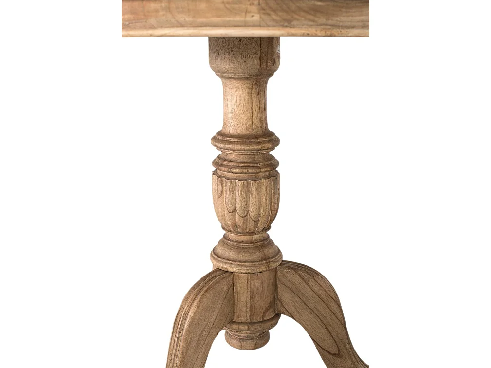 Table d'appoint Solstice en bois de mindi, 77 cm x 70 cm x 70 cm