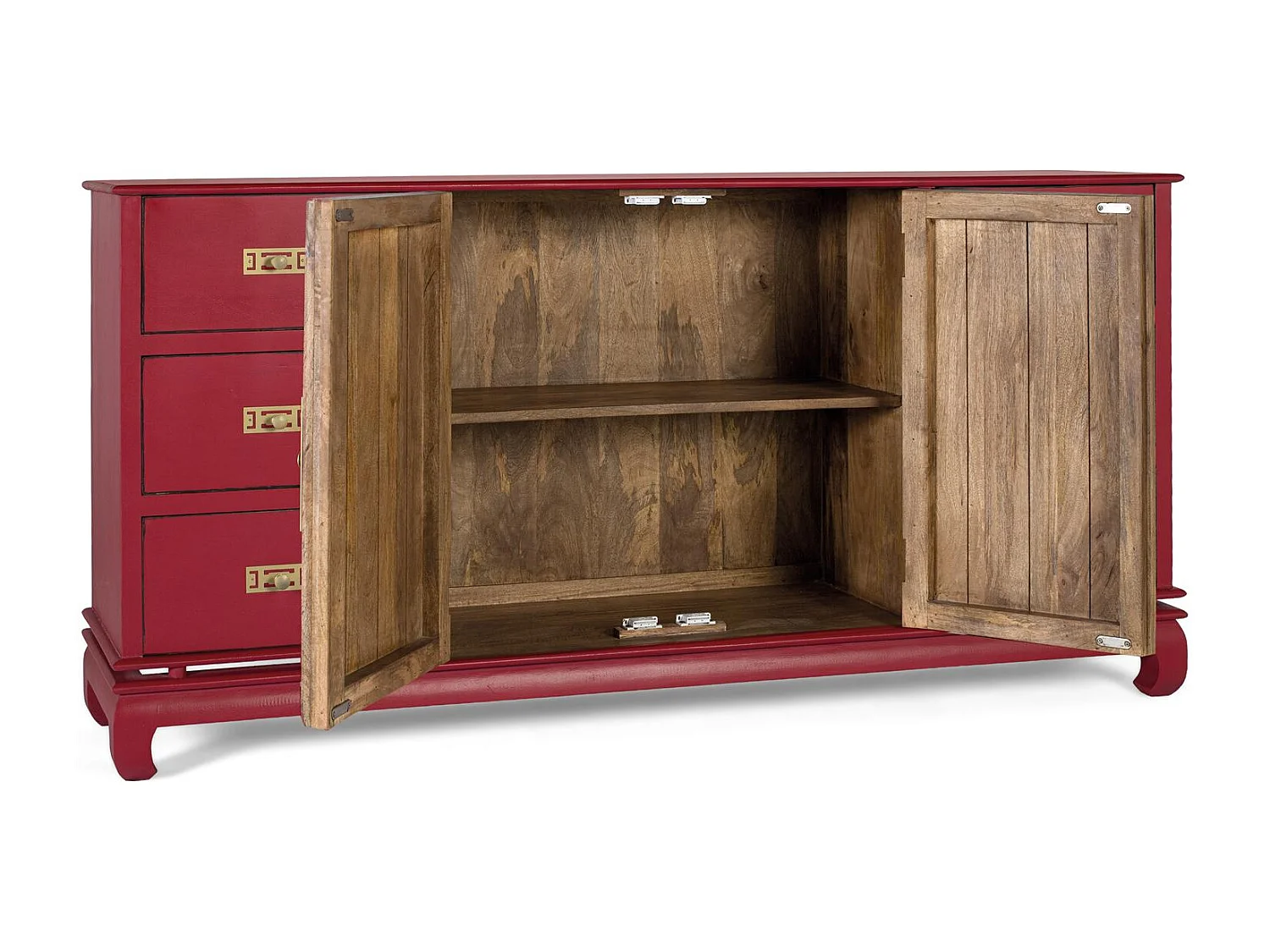 Buffet Basalto en bois de manguier 90 cm x 180 cm x 40 cm