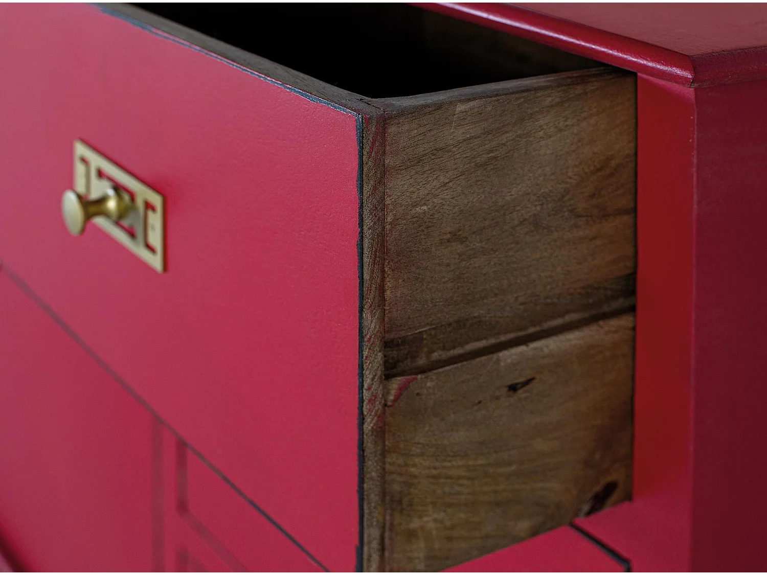 Buffet Basalto en bois de manguier 90 cm x 180 cm x 40 cm