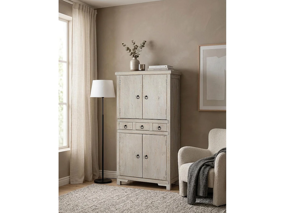 Buffet Lumende en bois de manguier 160 cm x 85 cm x 40 cm