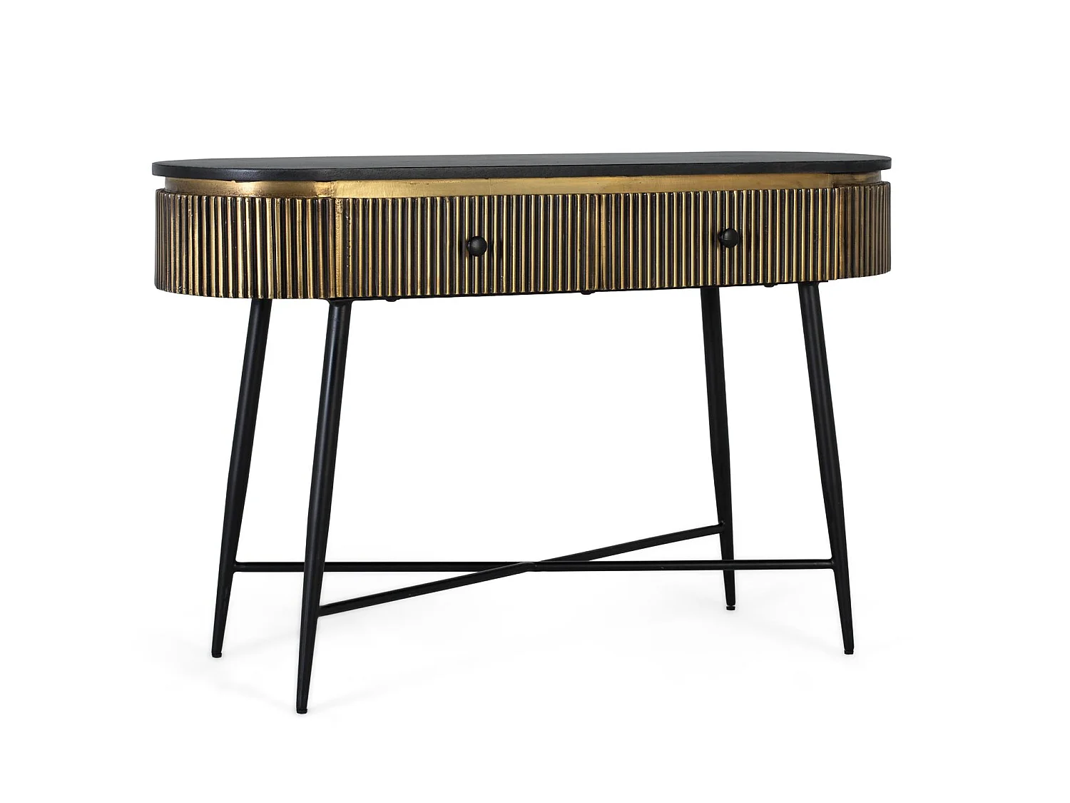 Console en bois 120 cm, style classique moderne - 77 x 120 x 40 cm
