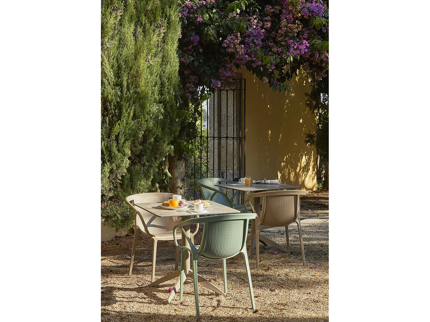 Stapelbarer Gartenstuhl, Polypropylen