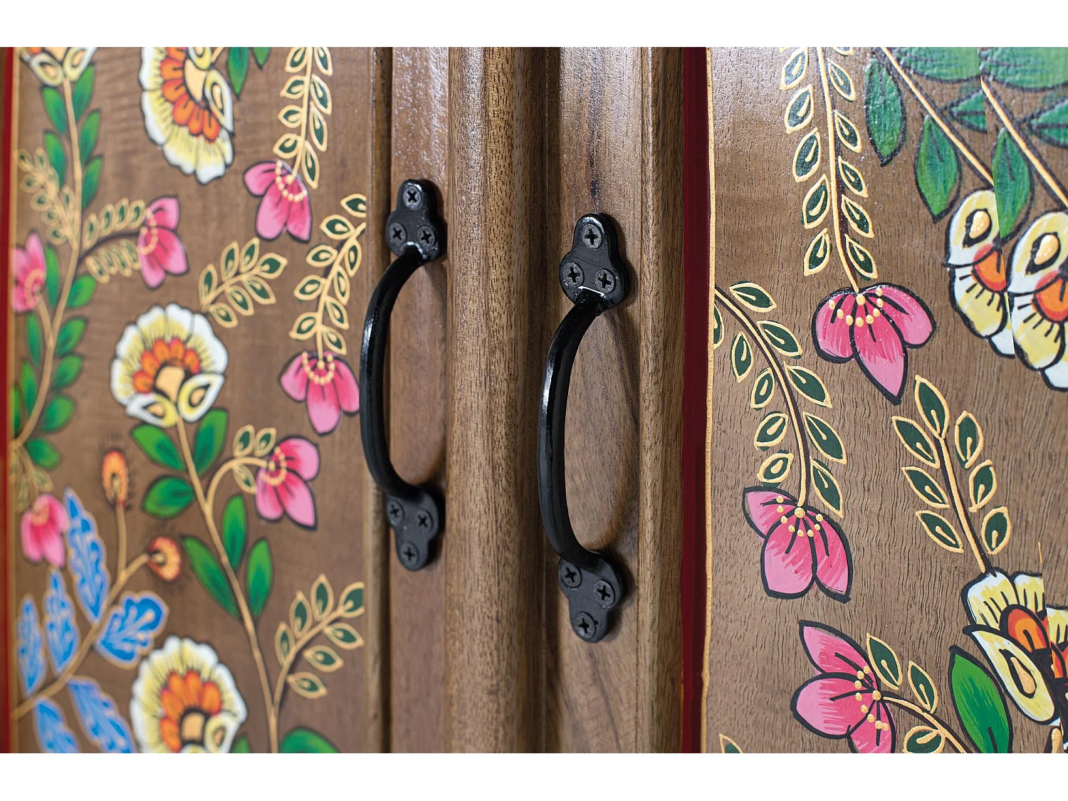 Armoire Silex en bois de manguier 160 cm x 83 cm x 40 cm