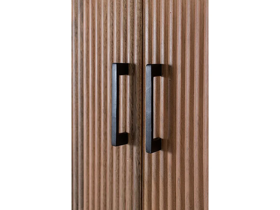 Armoire en bois de manguier 90 cm, style rustique moderne - 187 x 90 x 45
