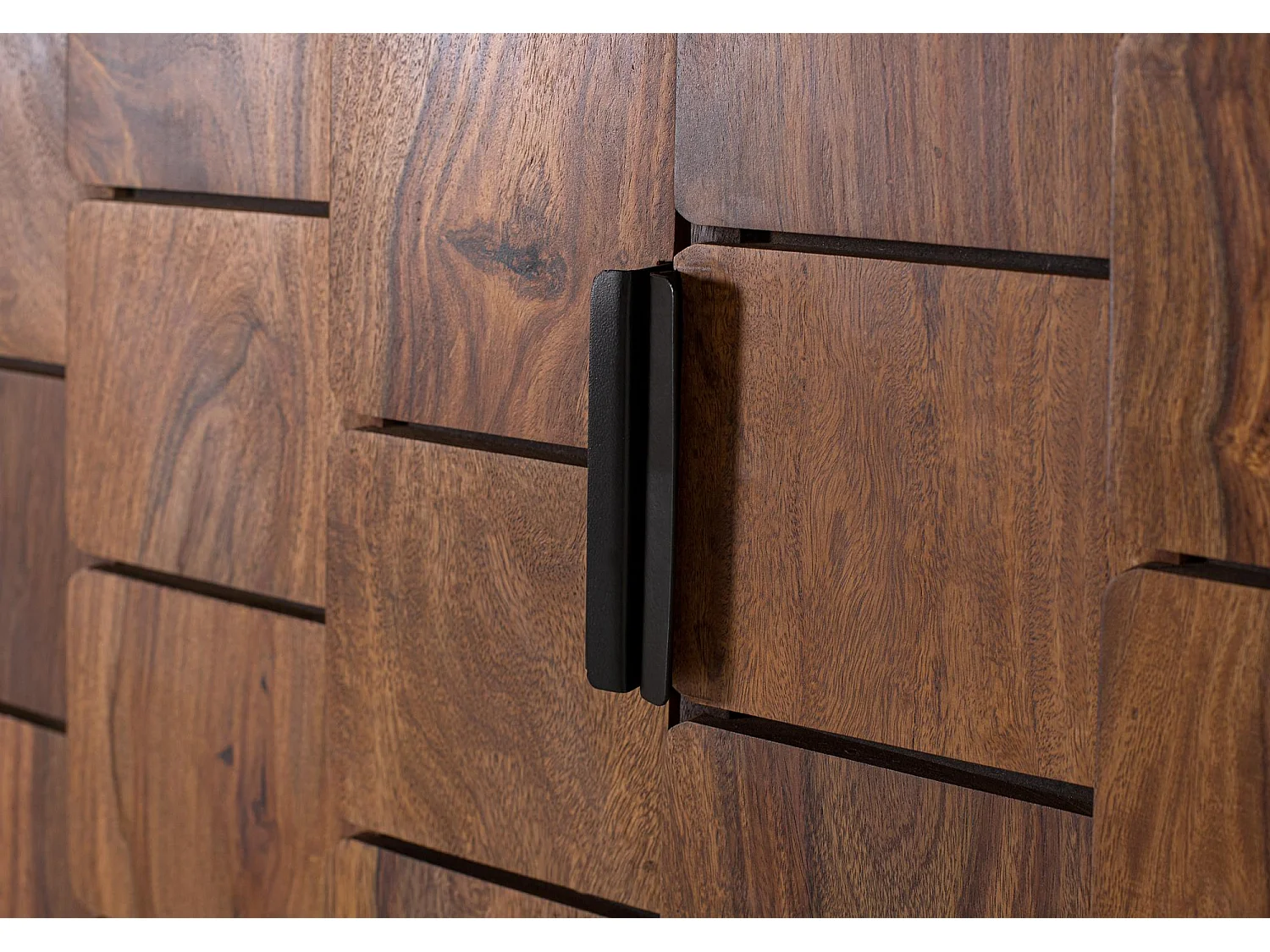 Armoire Udaipur en bois de manguier et palissandre, 175 cm x 95 cm x 40 cm