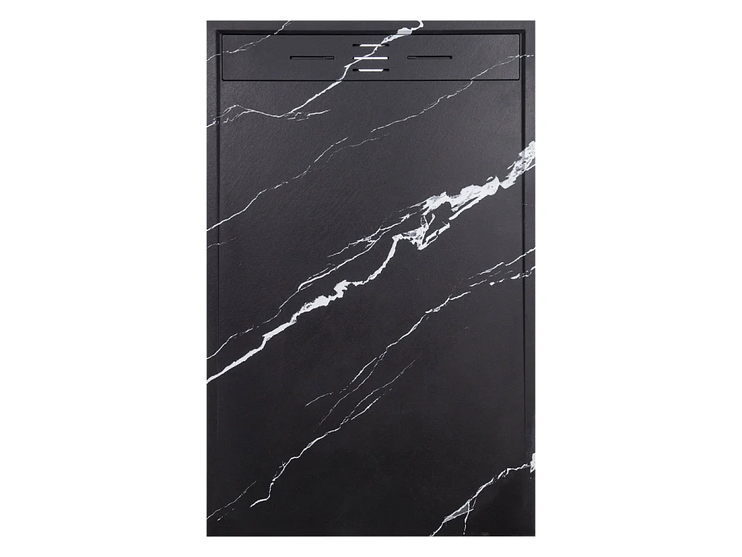 Receveur Résine 140 x 80 Façon Ardoise Marbre Noir - Essebagno