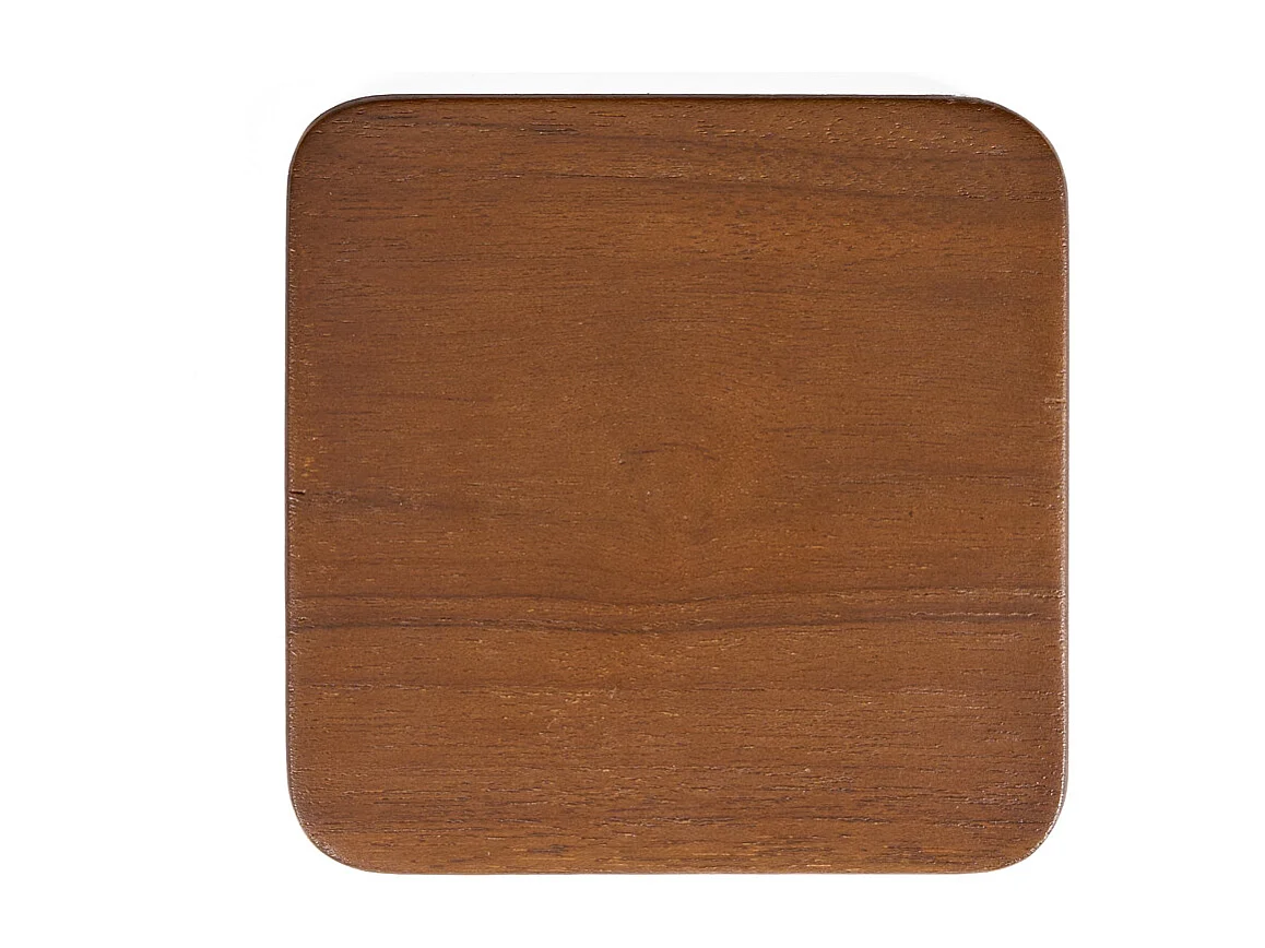 The Material Coaster - Smooth Dark Brown