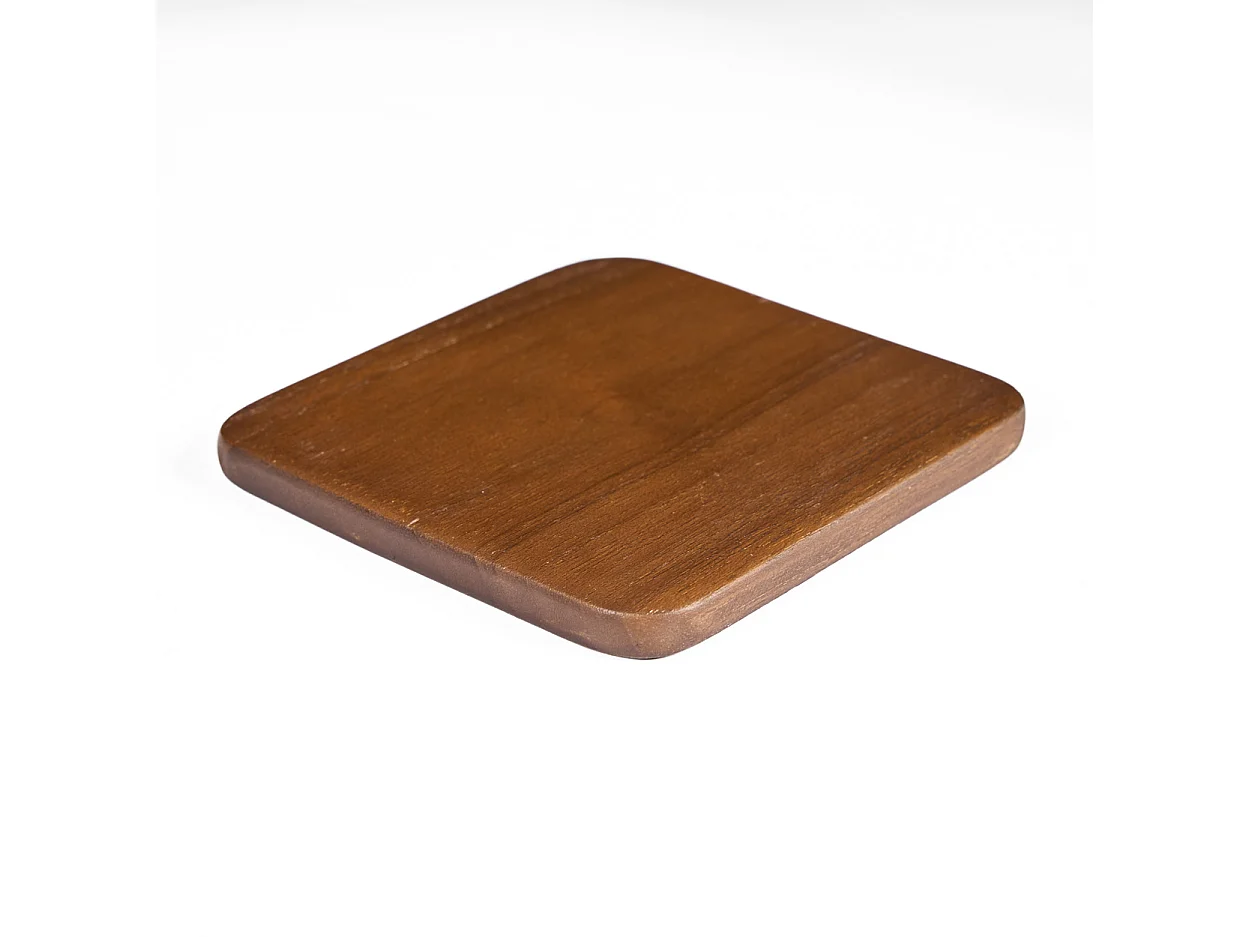 The Material Coaster - Smooth Dark Brown