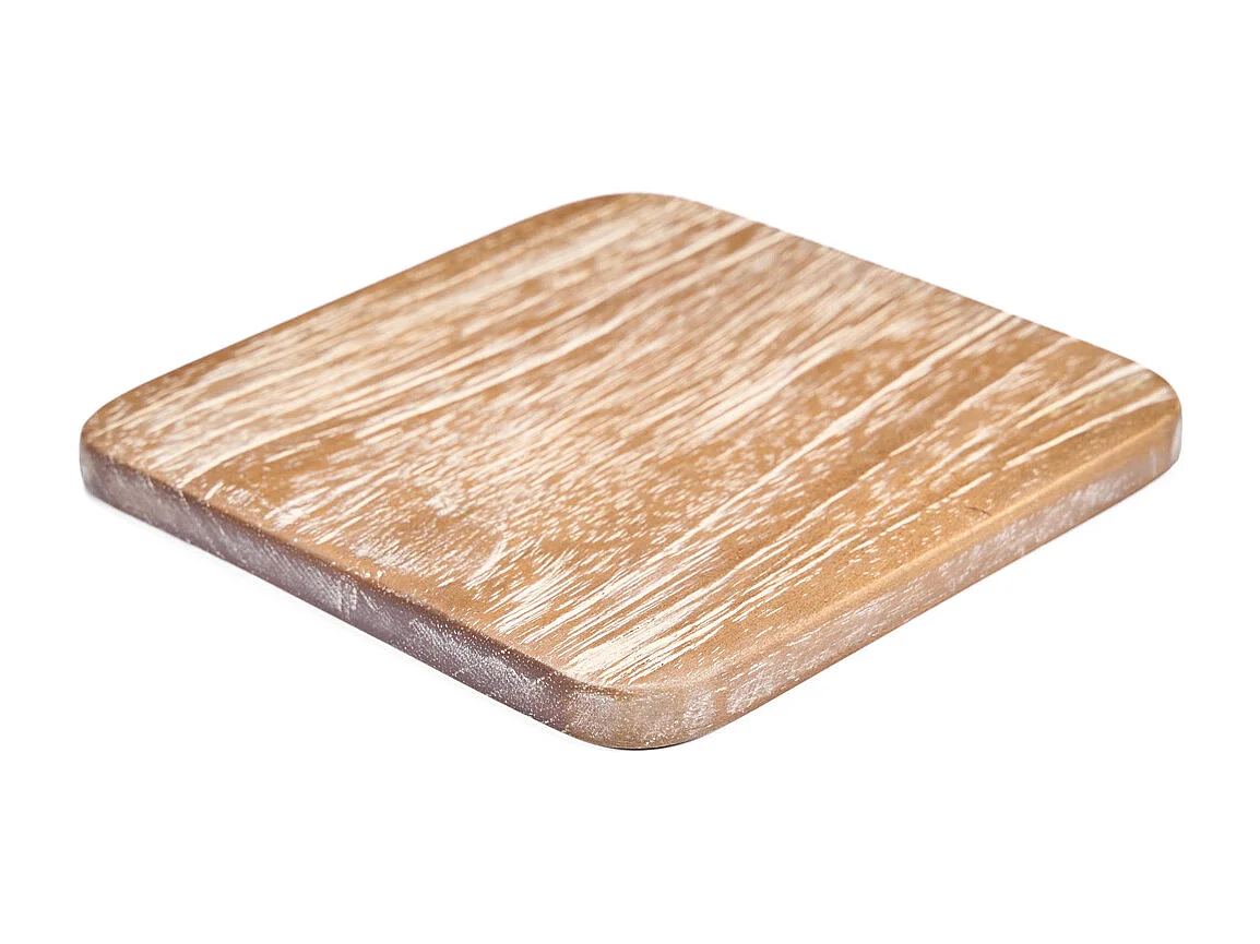 The Material Coaster - Medium Rustic Washed White