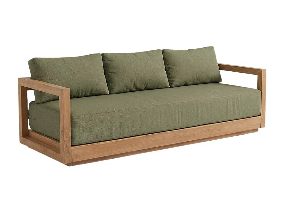 The Umalas Three Seater Sofa - Outdoor - Green Alga