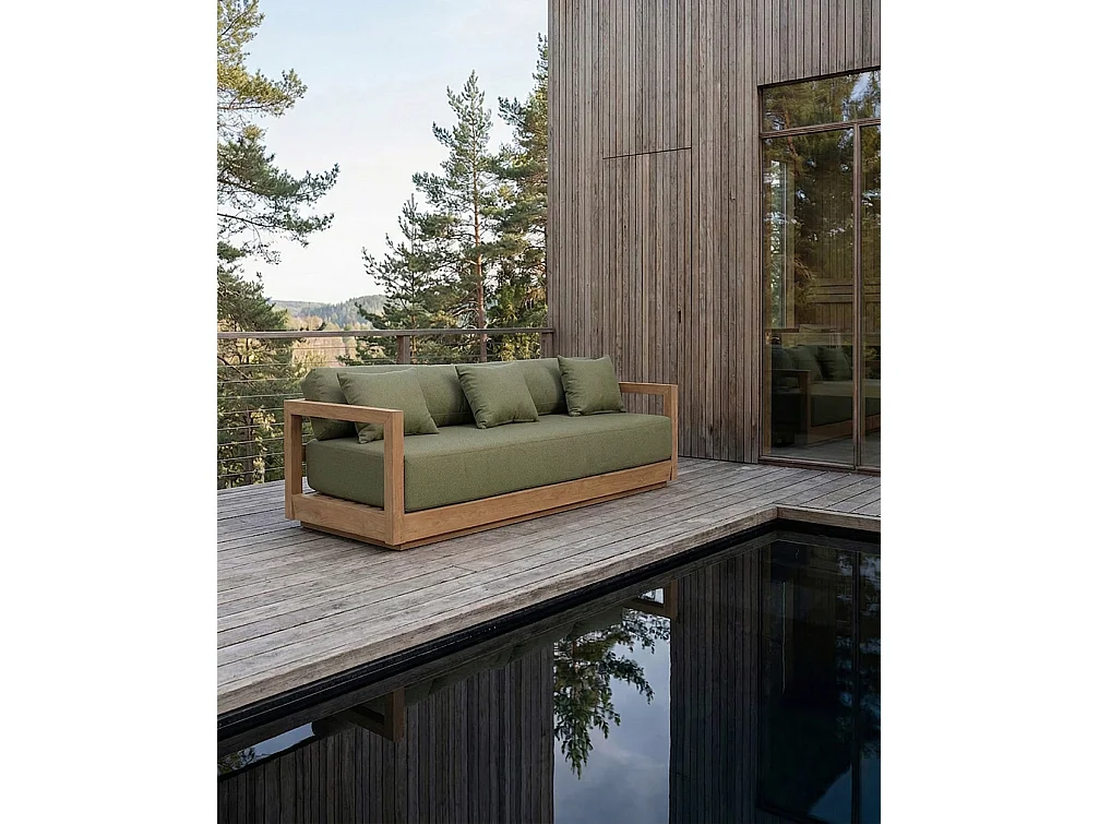 Le Umalas Canapé Trois Places - Outdoor - Algues Vertes