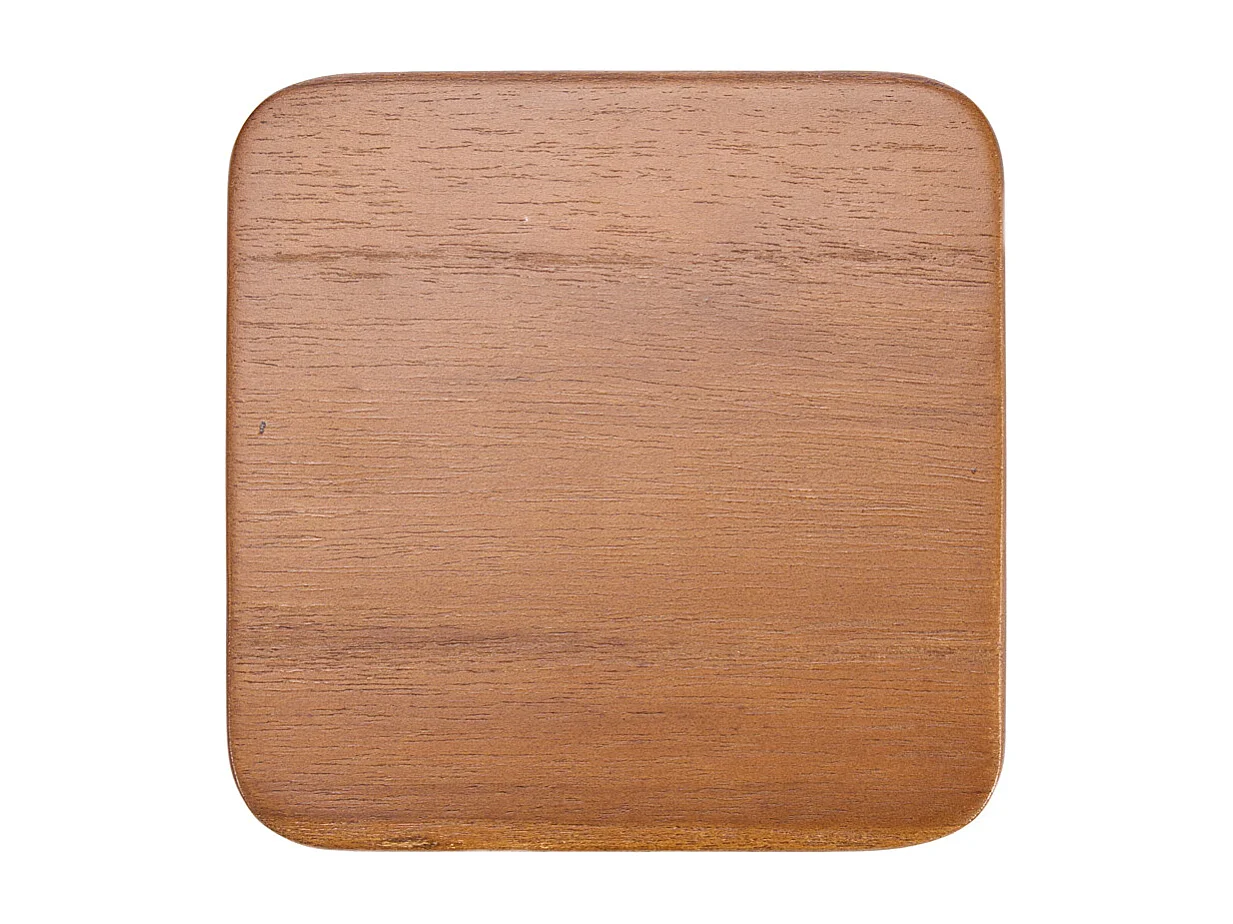 The Material Coaster - Smooth Medium Brown