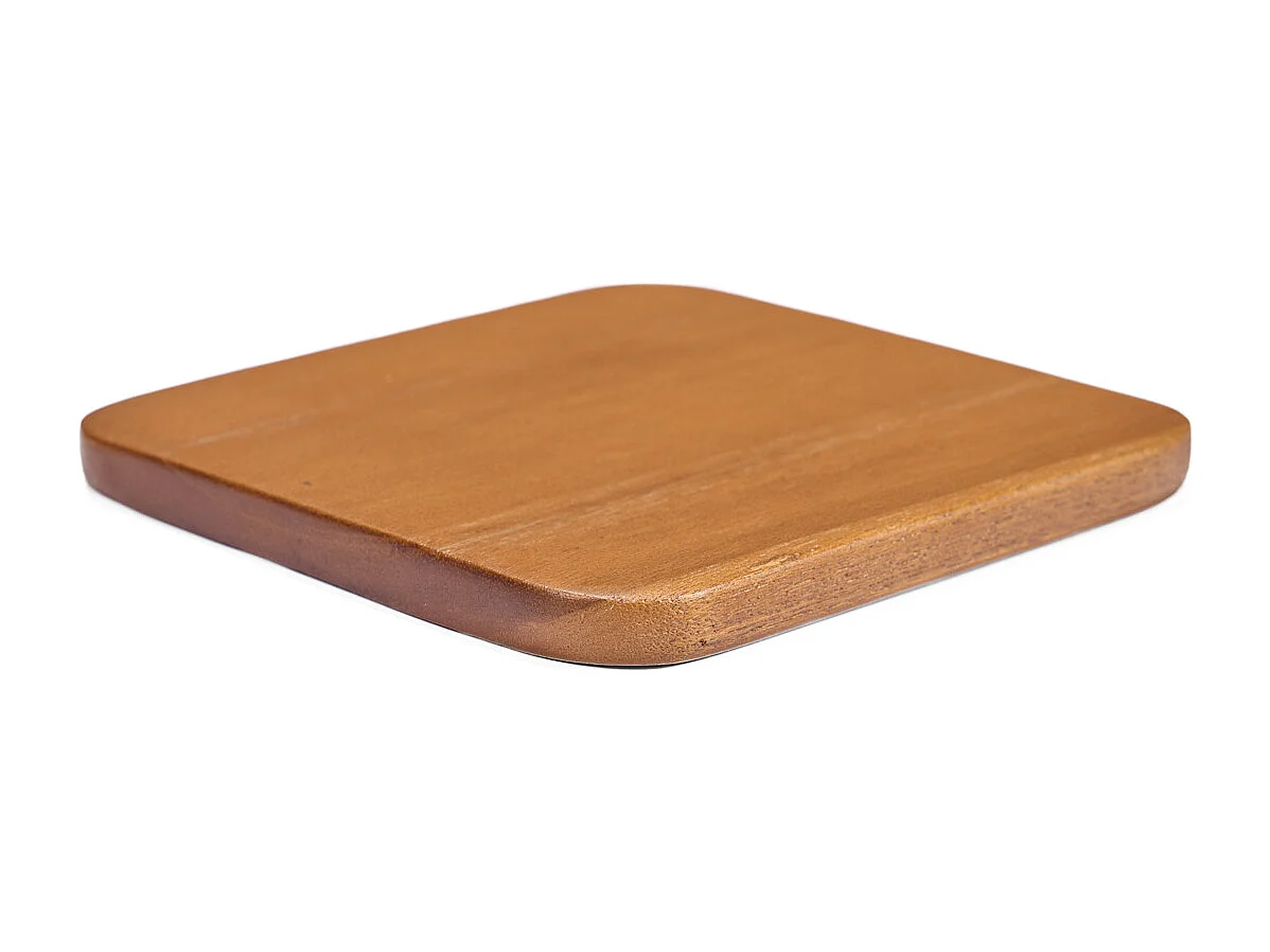 The Material Coaster - Smooth Medium Brown