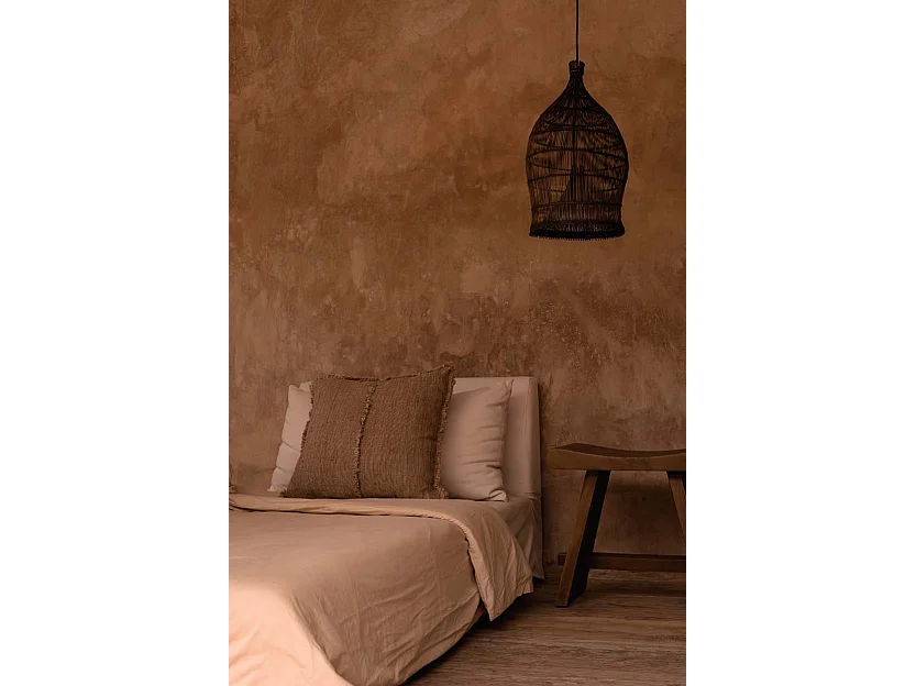 Le Luminaire Suspendu Woven Bell - Noyer Foncé - S
