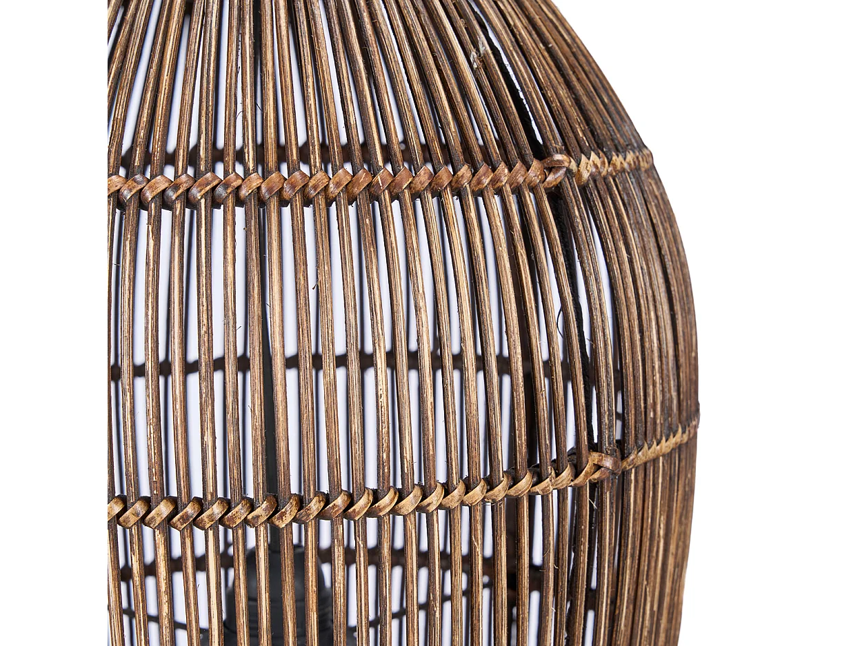 Le Luminaire Suspendu Woven Bell - Noyer Foncé - S