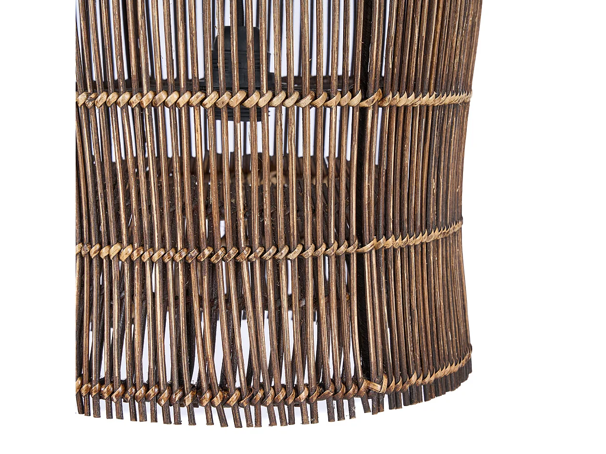 Le Luminaire Suspendu Woven Bell - Noyer Foncé - S