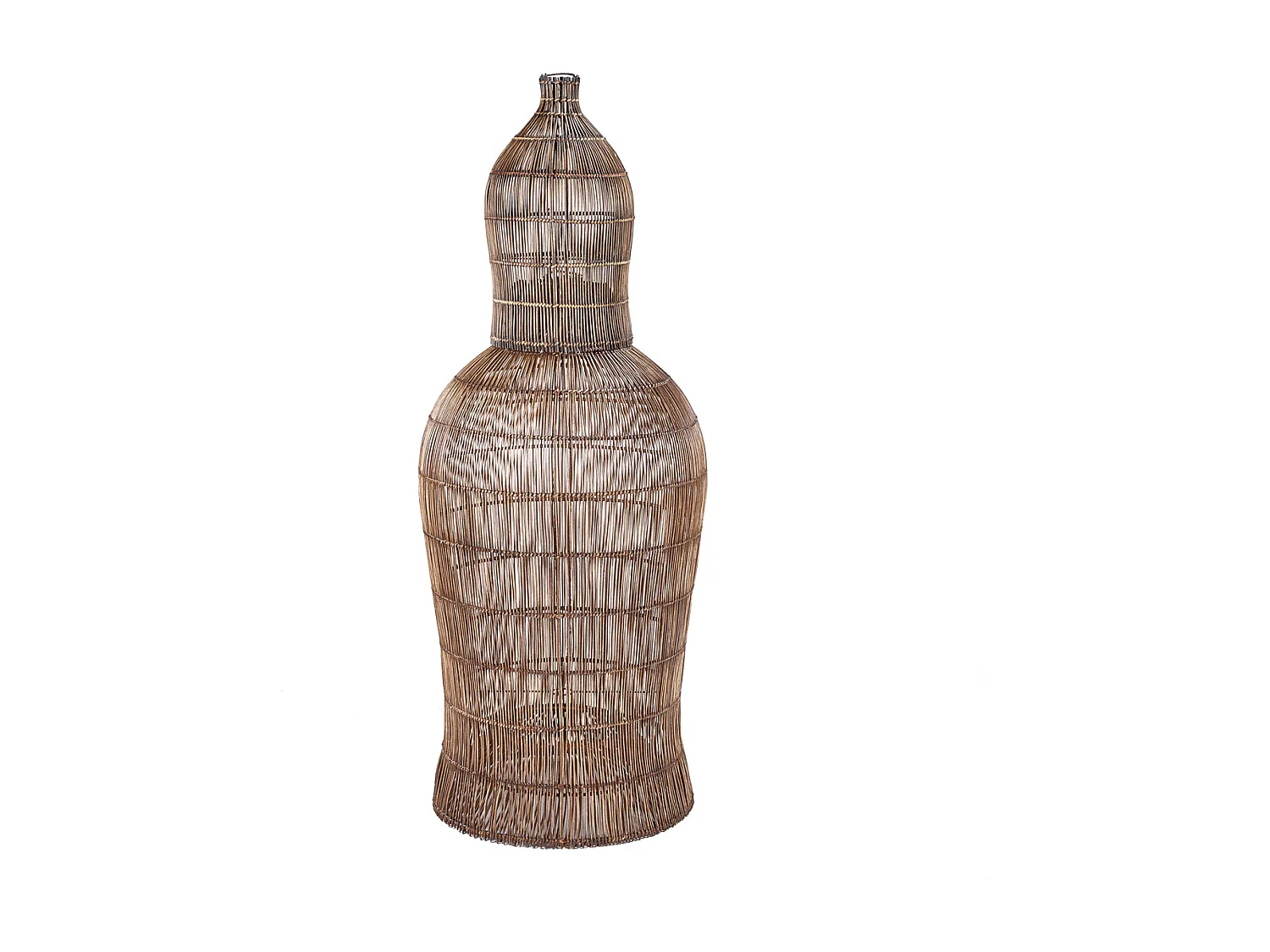 Le Luminaire Suspendu Woven Bell - Noyer Foncé - S