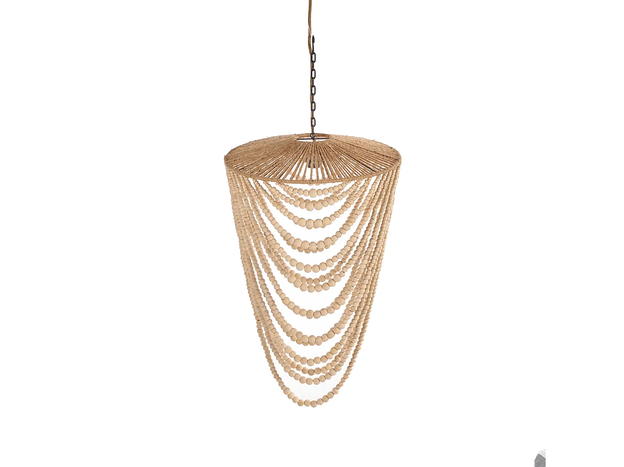 Le Lustre Wooden Bead - Naturel - L