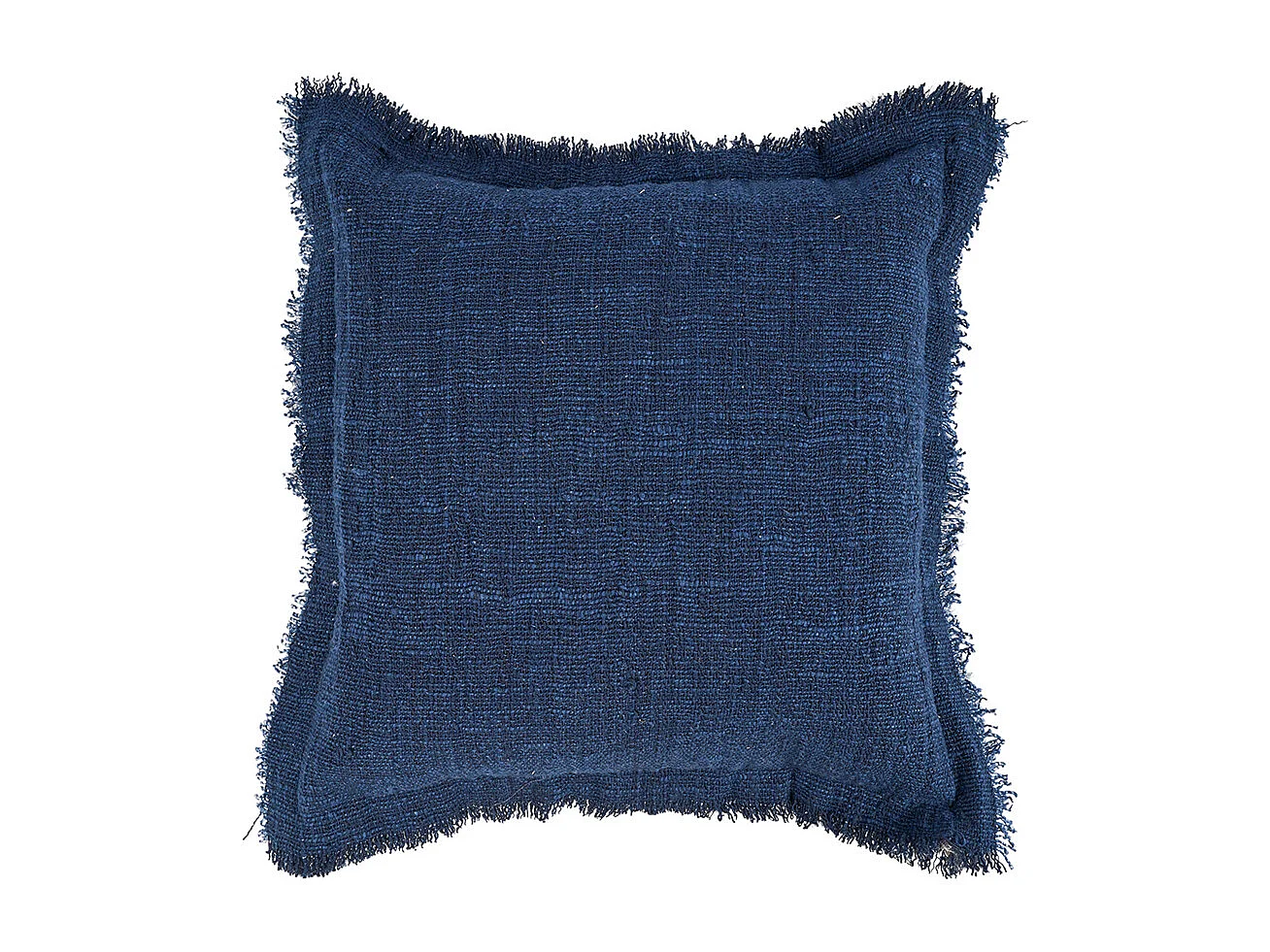 La Housse de Coussin Azure Fringe - Bleu Indien
