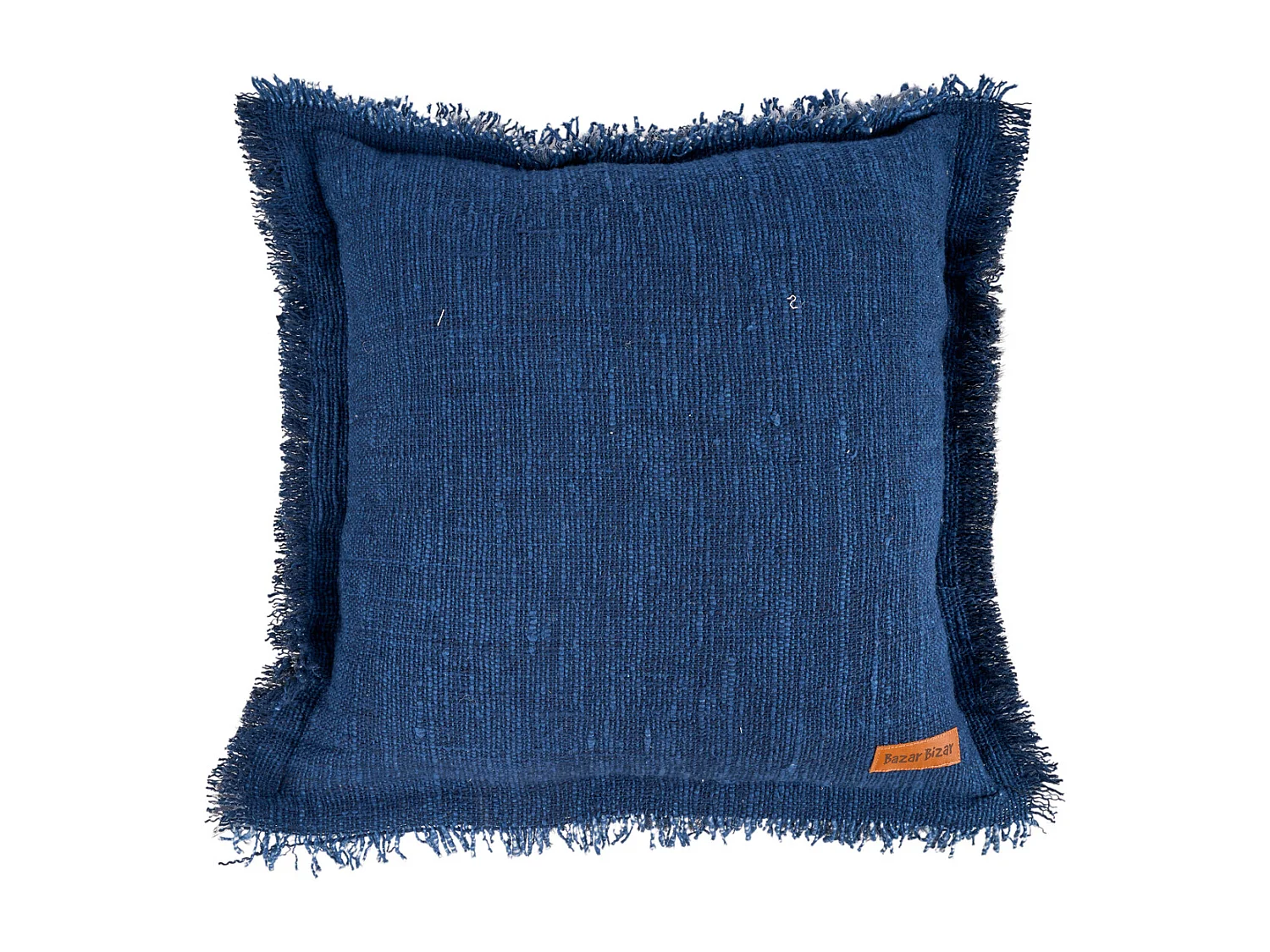 La Housse de Coussin Azure Fringe - Bleu Indien