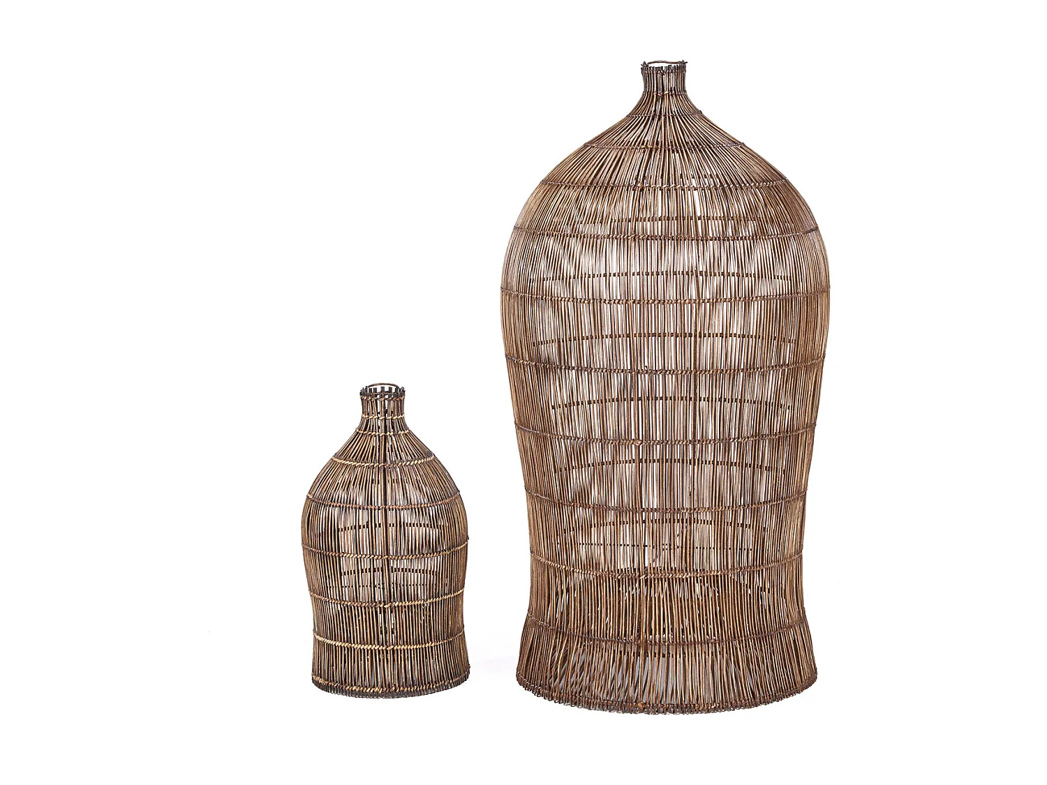 The Woven Bell Pendant - Dark Walnut - XL