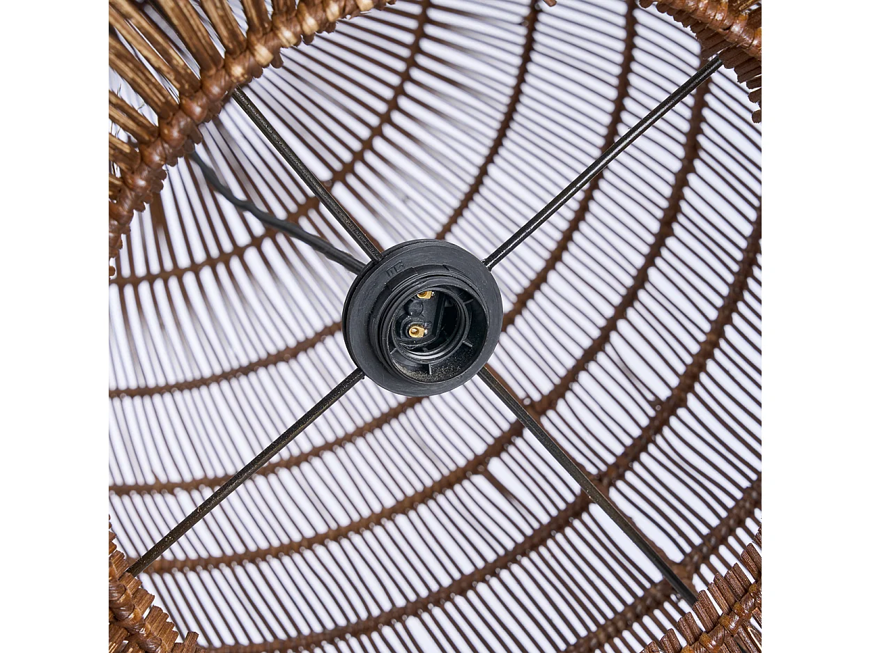 The Woven Bell Pendant - Dark Walnut - XL