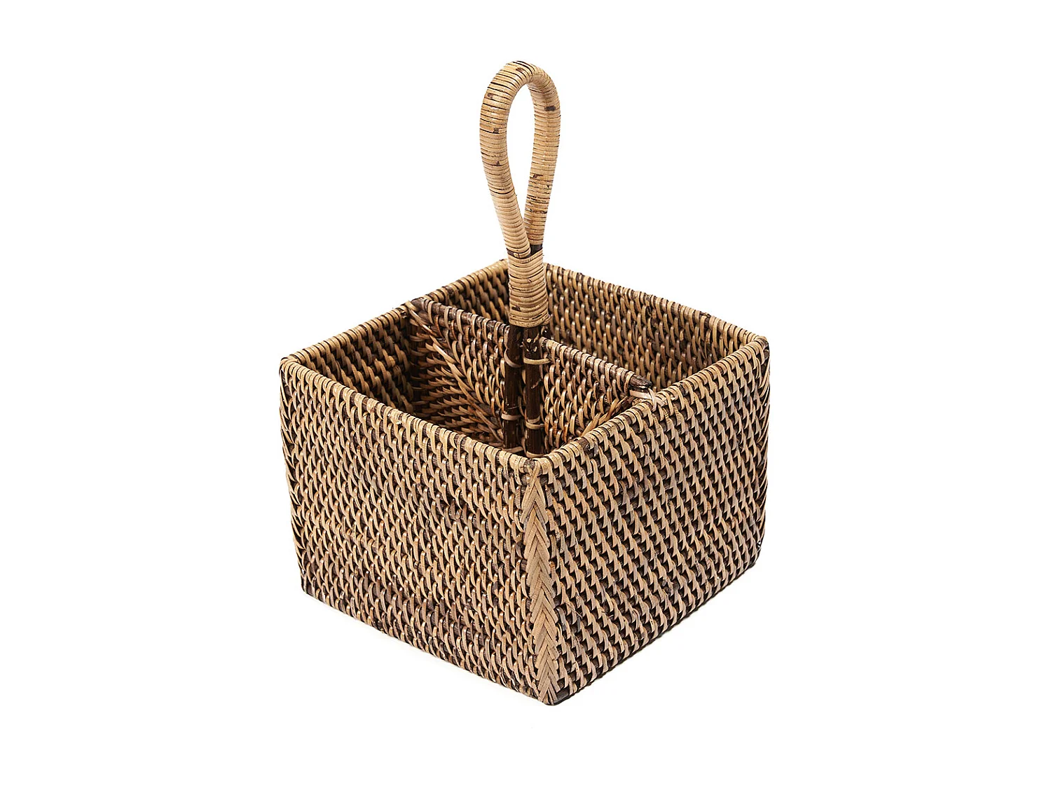 Le Porte-Couverts en Rotin N°2 - Brun Naturel