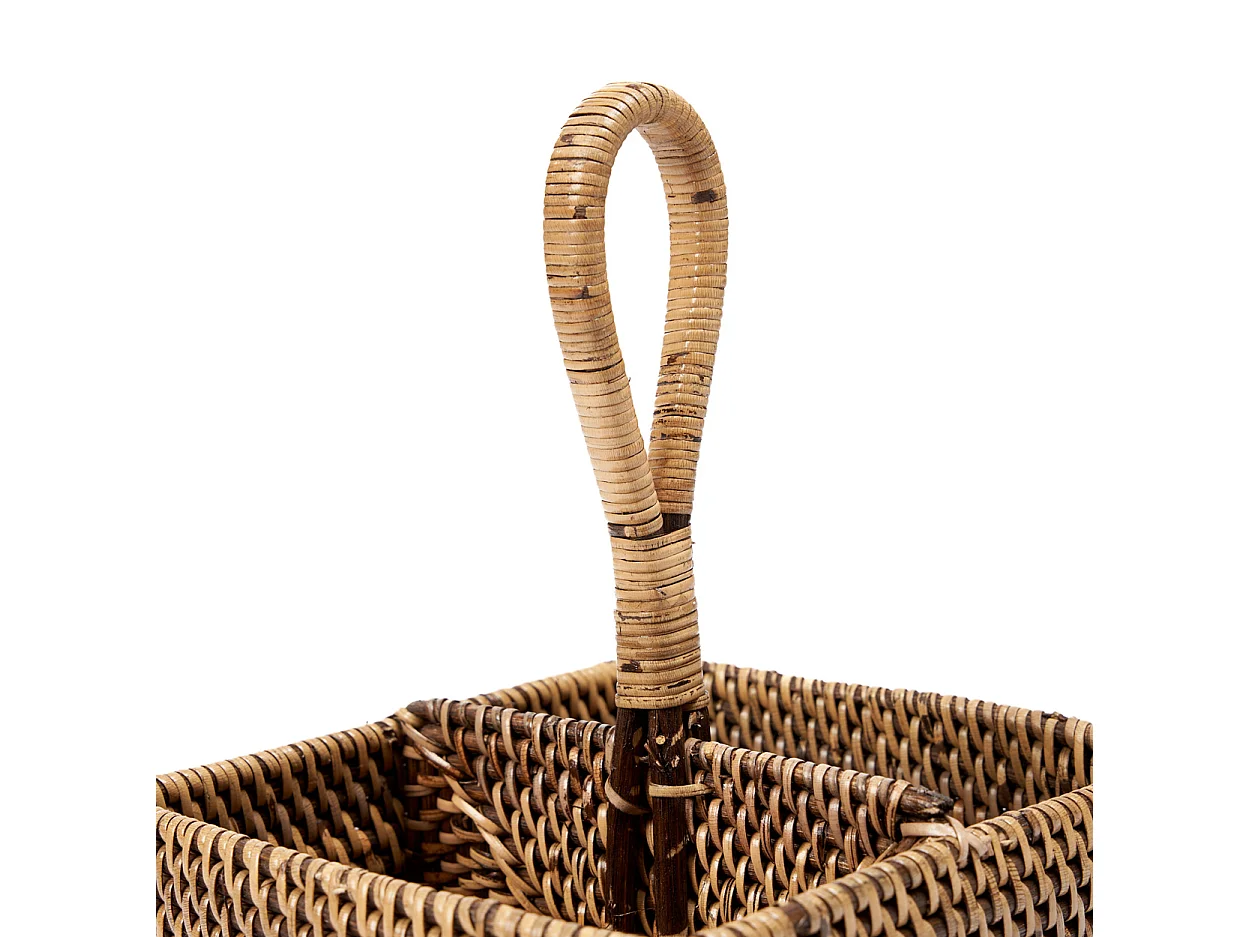Le Porte-Couverts en Rotin N°2 - Brun Naturel