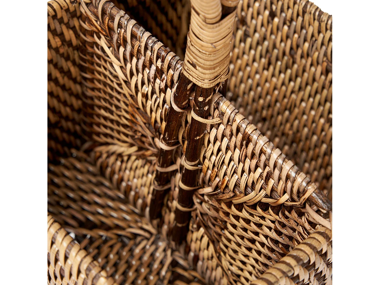 Le Porte-Couverts en Rotin N°2 - Brun Naturel