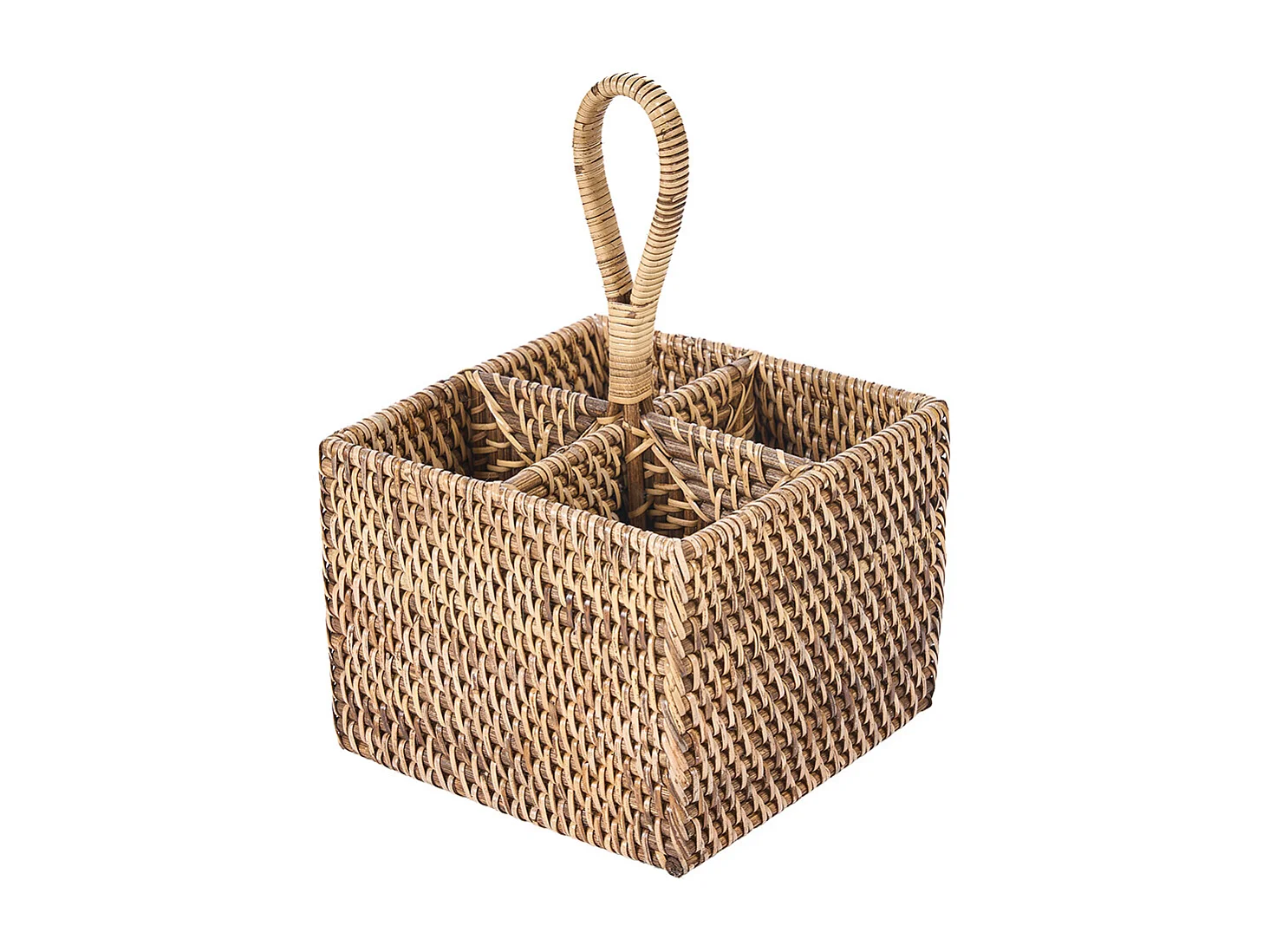 Le Porte-Couverts en Rotin N°4 - Brun Naturel